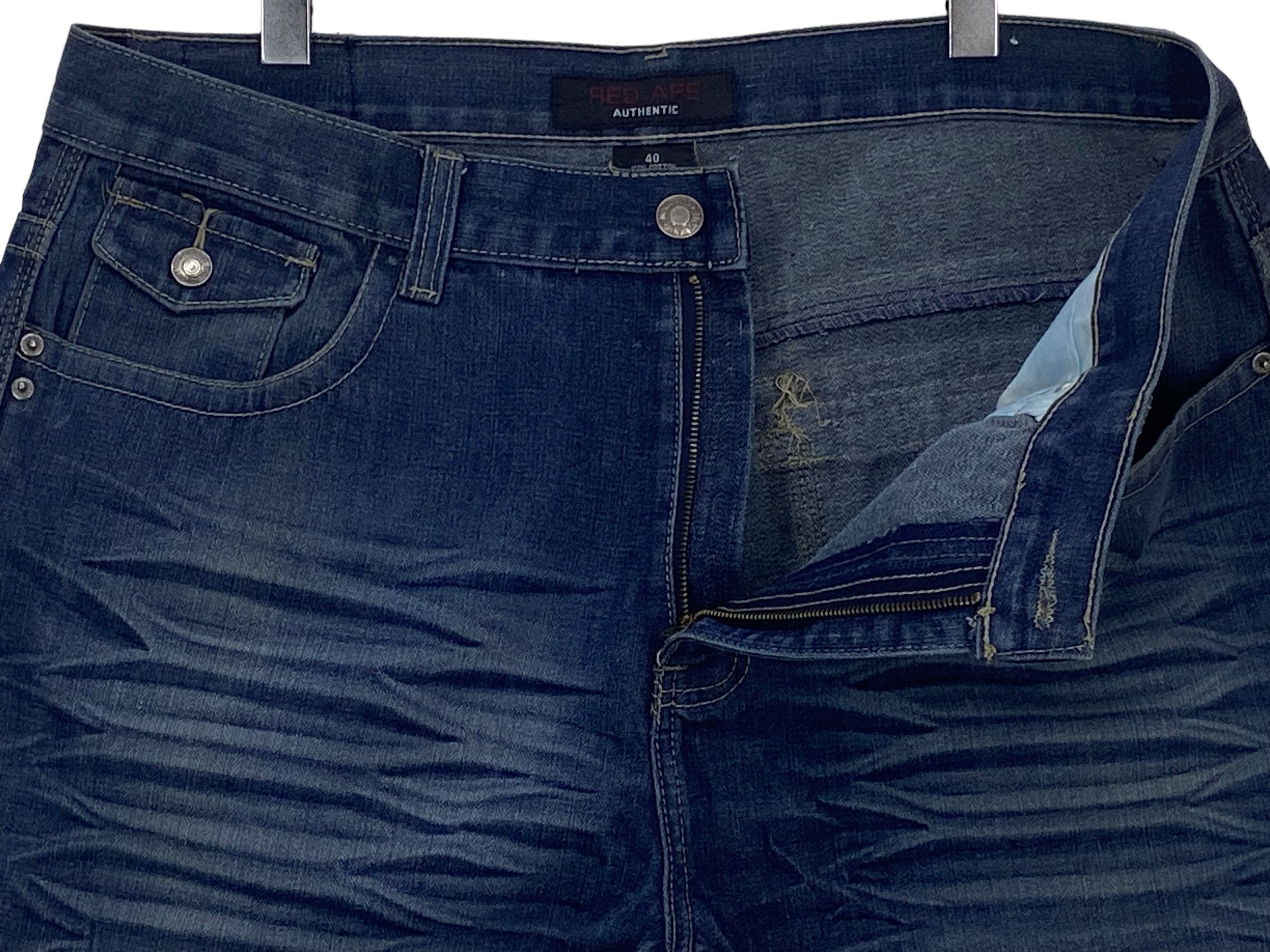Japanese Brand Red Ape Denim Jeans Hip Hop Baggy Skateboards Jeans Size US 39 - 7 Thumbnail
