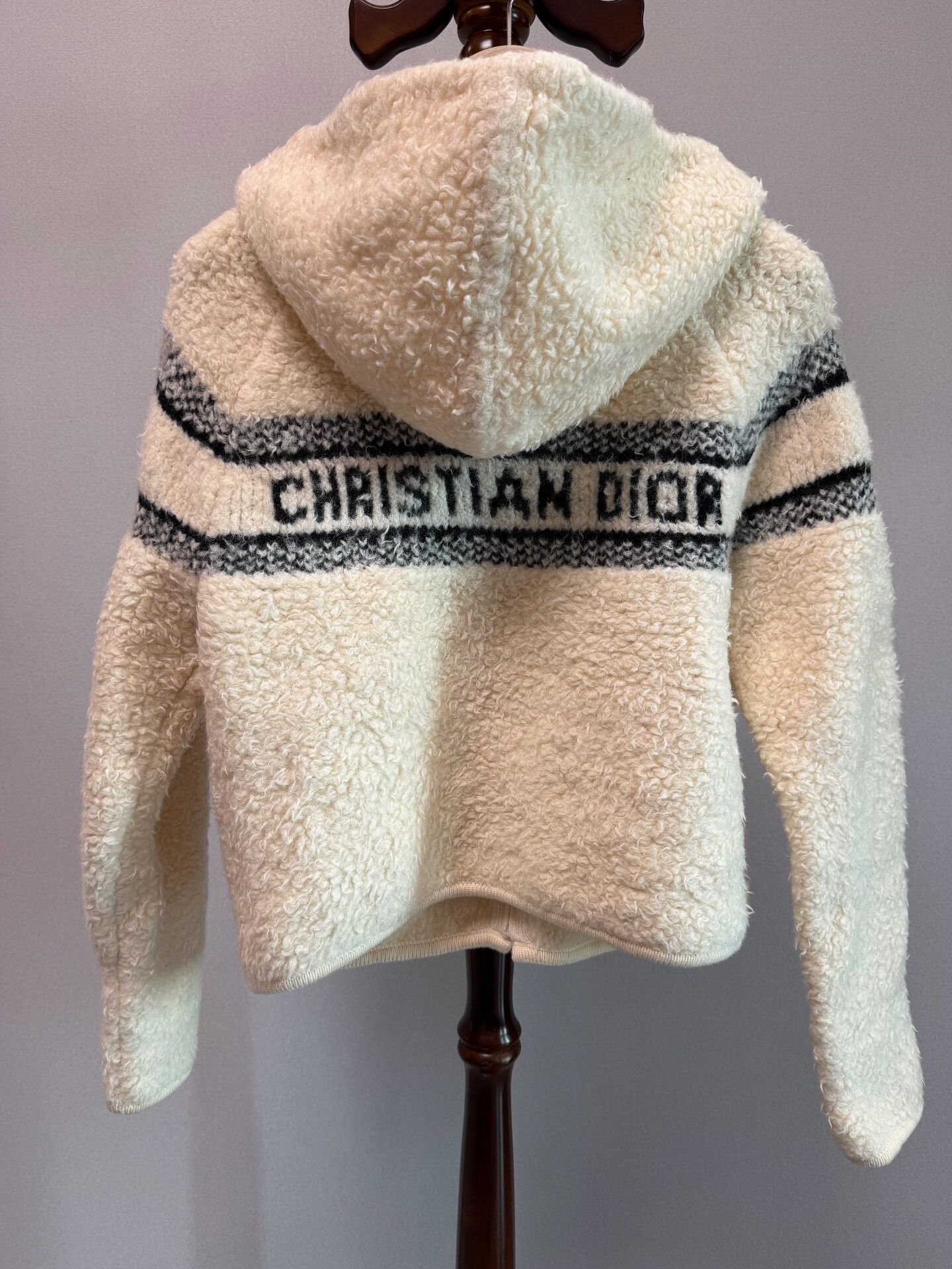 Dior Dior Logo Hooded Wool Coat Size S / US 4 / IT 40 - 1 Thumbnail