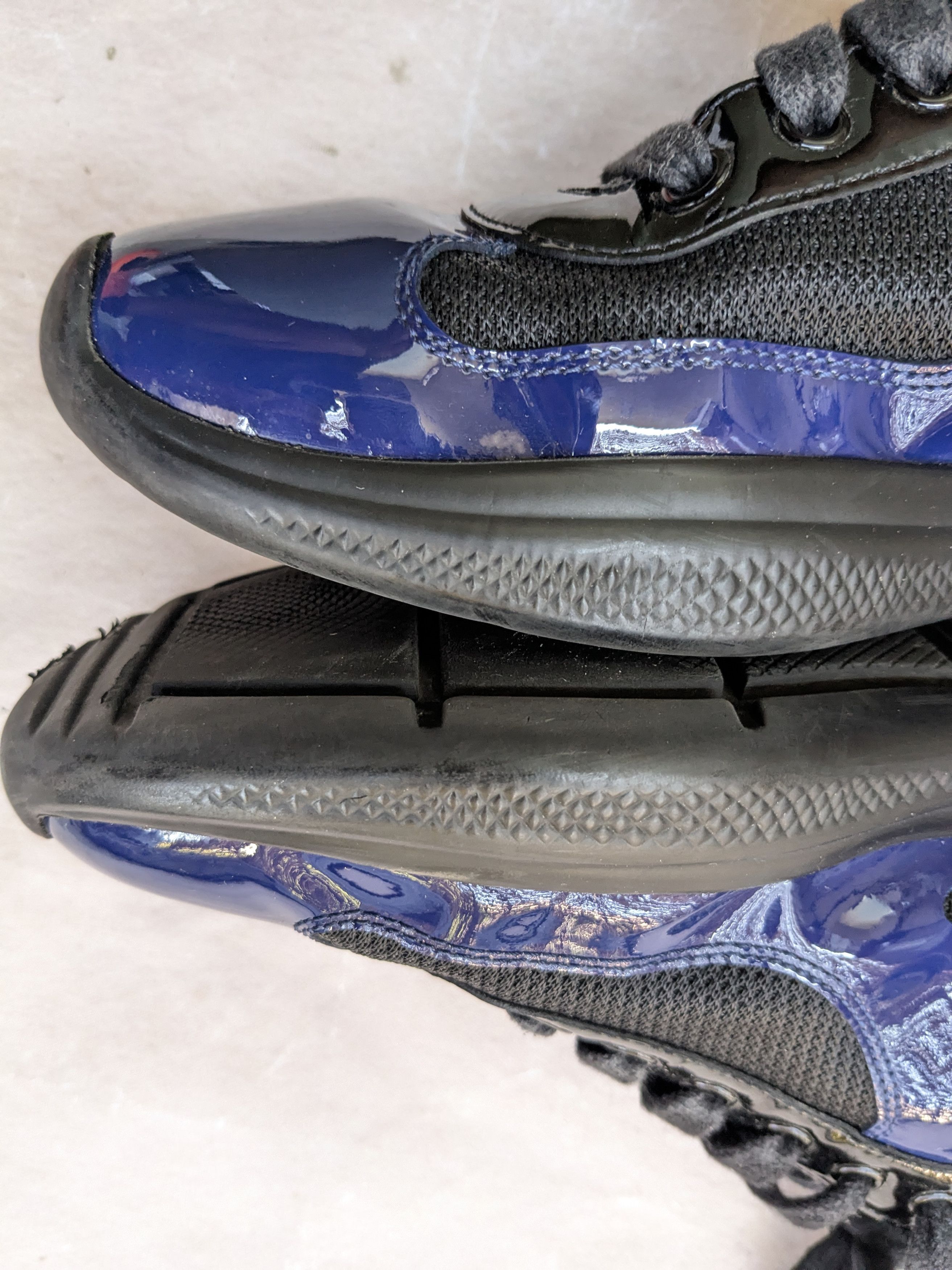 Prada Prada America's Cup Sneakers Blue Patent Blue 10 Size US 10 / EU 43 - 12 Thumbnail