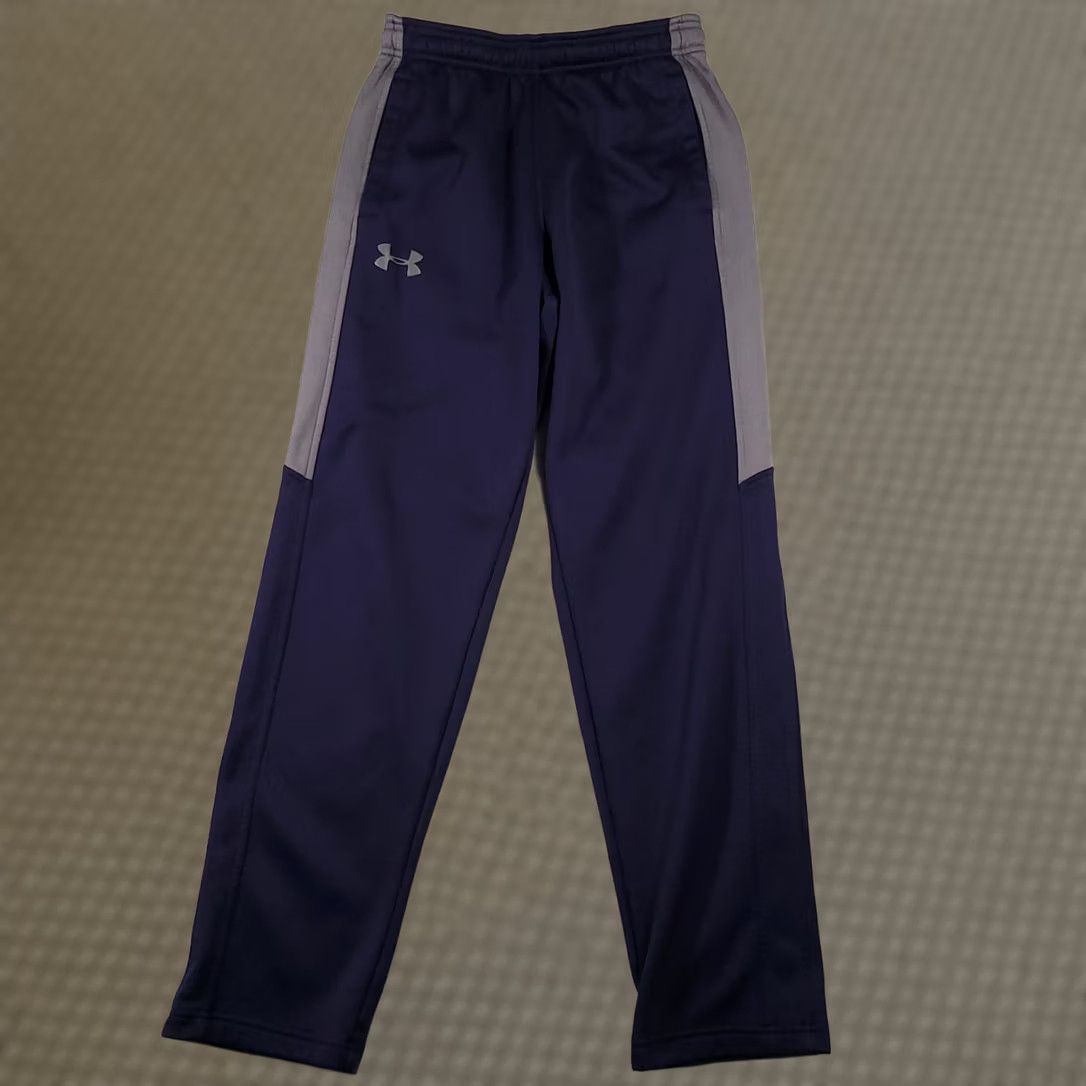 Under Armour VINTAGE Under Armour Sweatpants Mens S Loose Navy Blue Cold Gear Pockets Drawstring Size US 29 - 1 Thumbnail