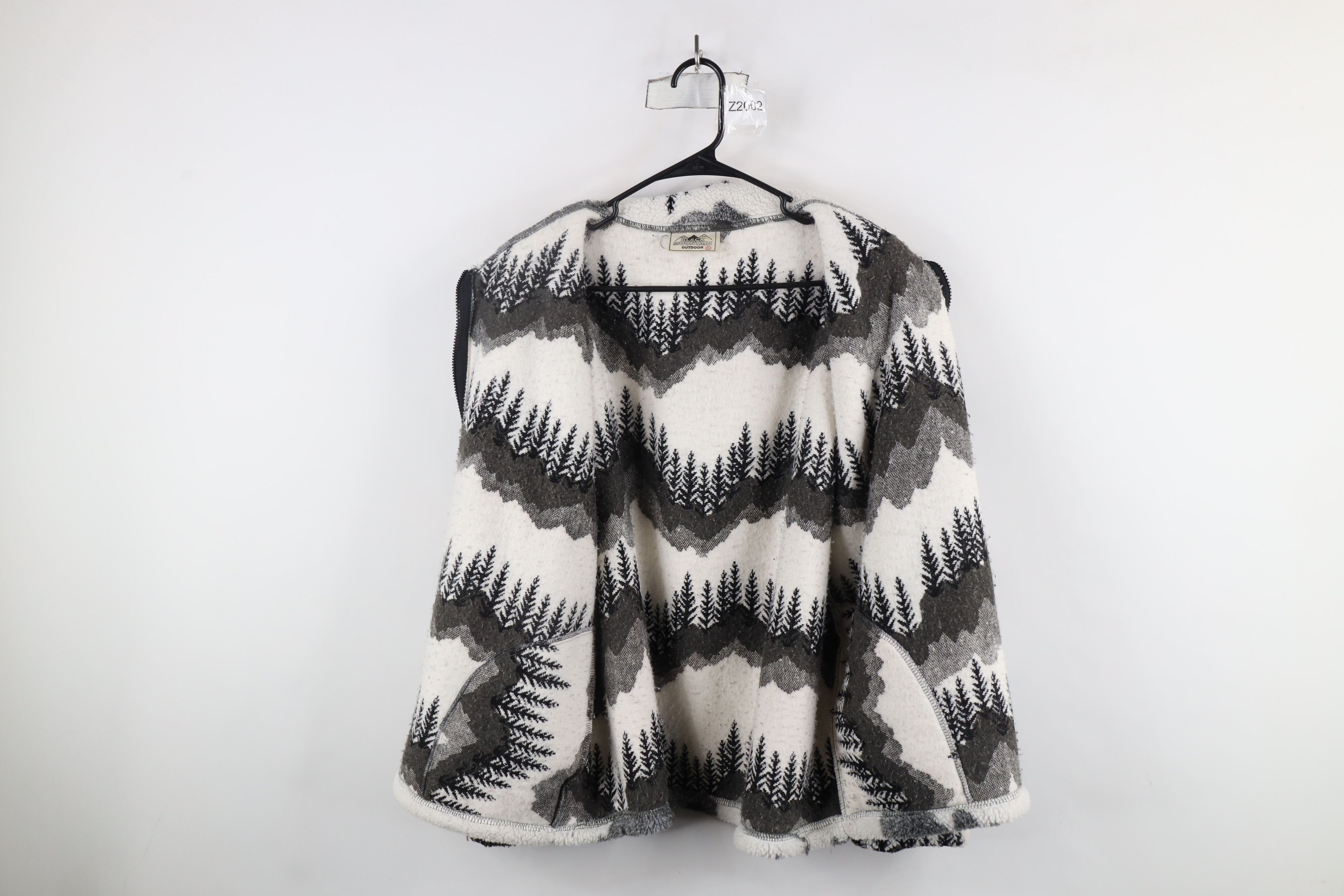 Vintage Vintage 90s Streetwear Print Deep Pile Fleece Jacket USA Size US XL / EU 56 / 4 - 8 Thumbnail