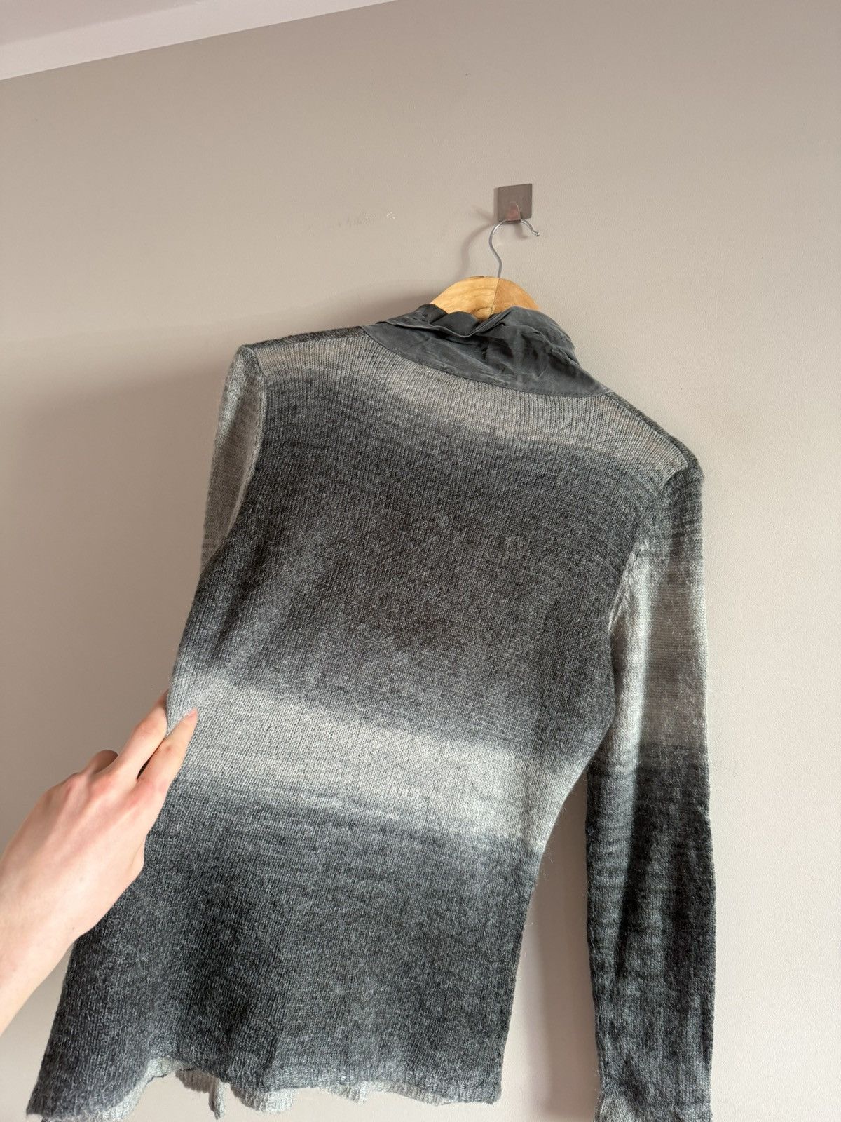 Vintage Gradient Mohair Knit Sweater with Scarf Detail Size M / US 6-8 / IT 42-44 - 7 Thumbnail