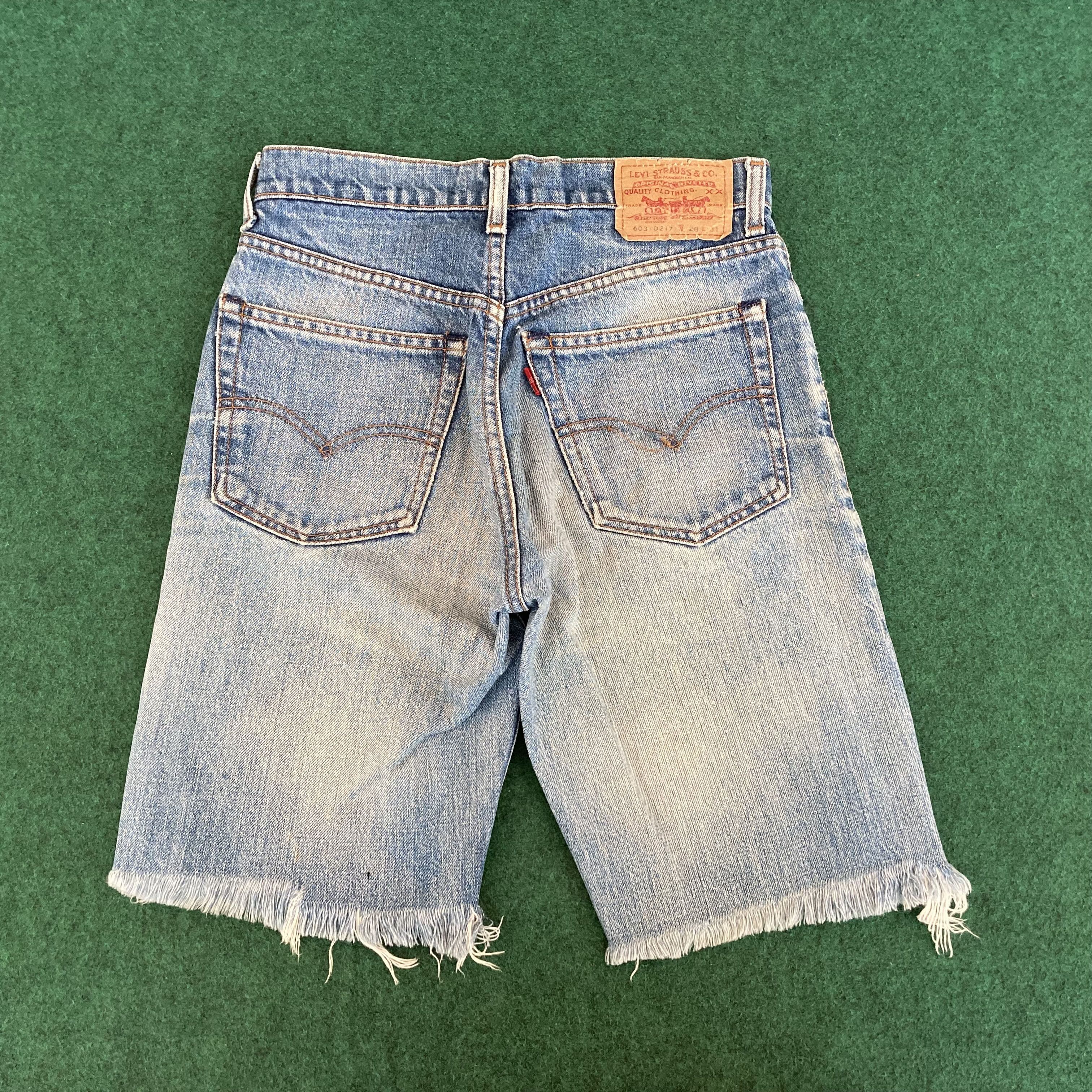 Levi's × Vintage Vtg Levis 603 Short Sz 27 Blue Jorts Jeans Size US 27 - 8 Thumbnail