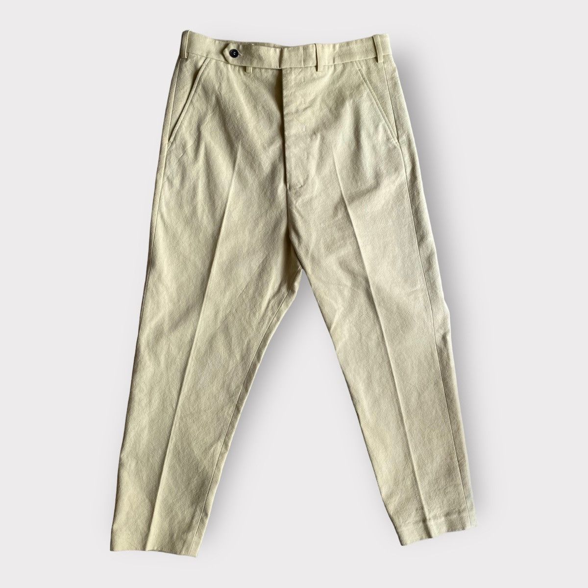 Haider Ackermann 2019 Pale Yellow High Waist Pants Size US 31 - 3 Thumbnail