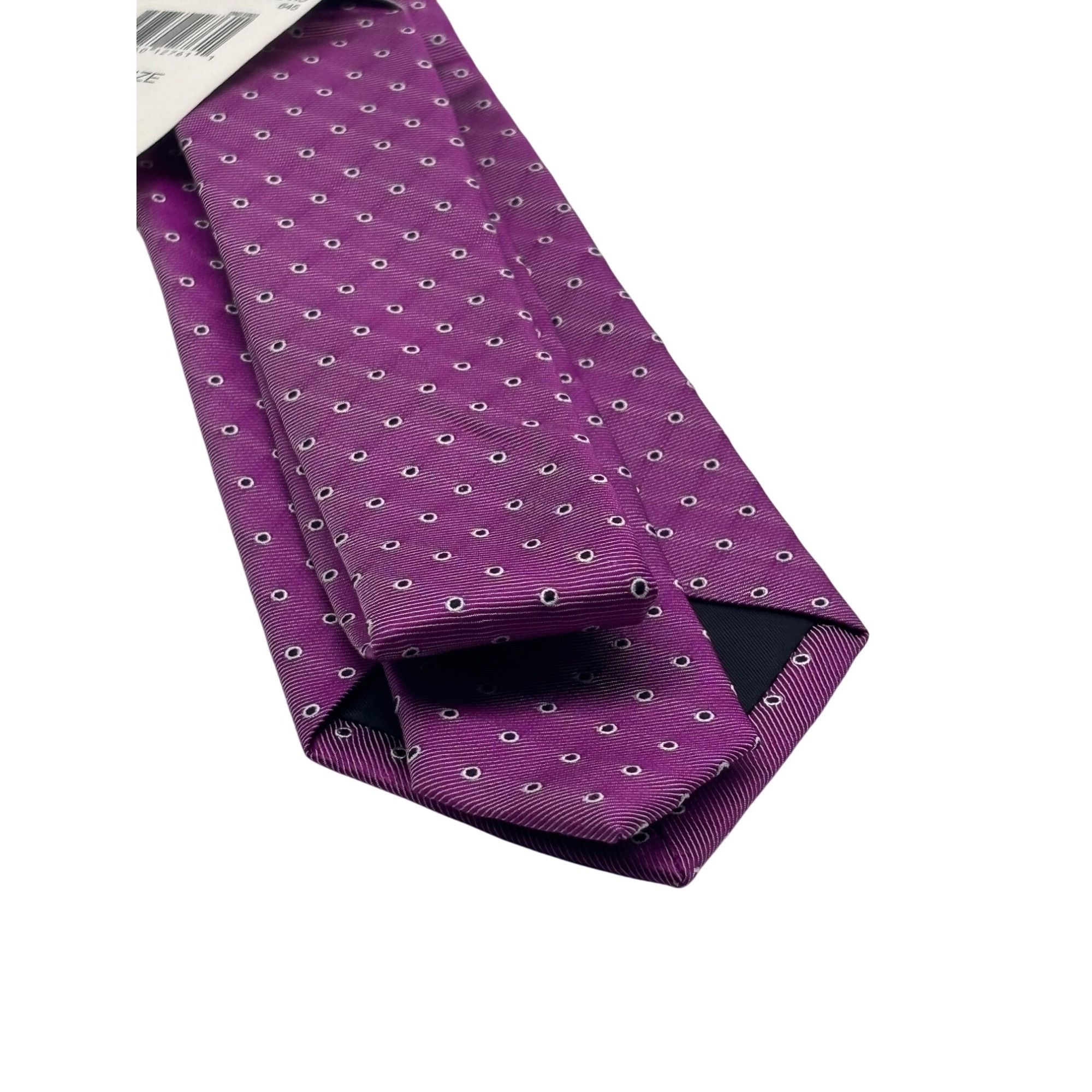 Perry Ellis Perry Ellis Portfolio Small Dot Men's Silk Necktie, Rose Vio Size ONE SIZE - 5 Thumbnail