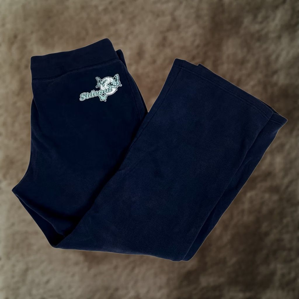 Sideout VINTAGE Sideout Blue Fleece Pants Women’s L Flared 90s Style Winter Spring Mens? Womens Size 36" / US 14 / IT 50 - 1 Thumbnail