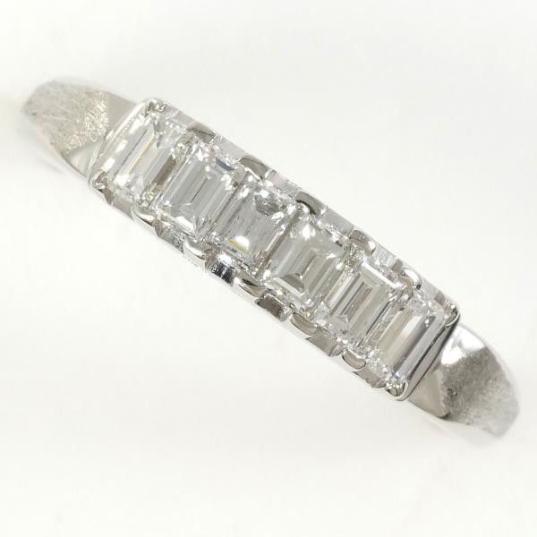 Other Other PT850 Platinum Diamond Ring Size 14.5 Metal Ring in Great Condition Size ONE SIZE - 1 Thumbnail