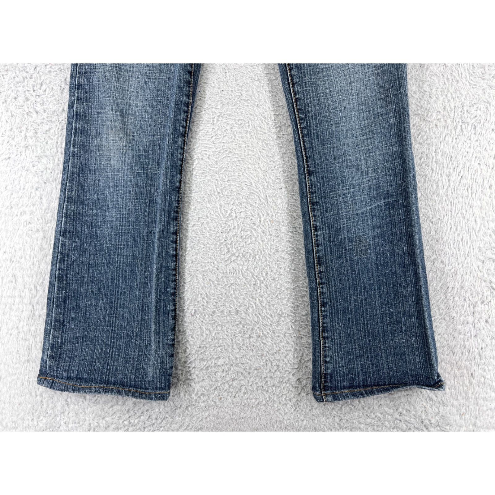 Vintage Seven7 Blue Denim Jeans Women 28 Boot Cut Low Rise Embroidered 5-Pocket 28in Inseam Stretch Pants Mens? Size 28" / US 6 / IT 42 - 6 Thumbnail