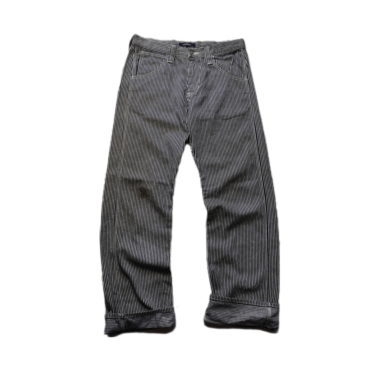 Japanese Brand 🇯🇵🔥🔥 90s Embroidered Tommy Hickor Baggy Pants Size US 33 - 2 Thumbnail