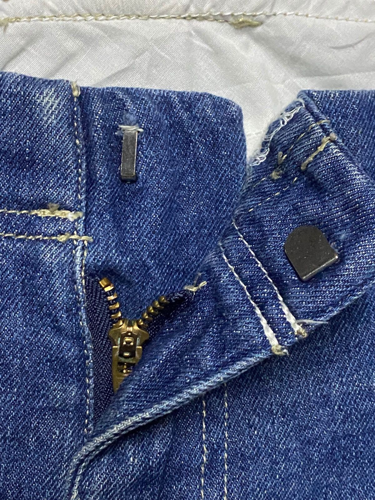 Japanese Brand Work Wear Japanese Brand Style Gin Wash Super Baggy Jeans Size US 37 - 10 Thumbnail