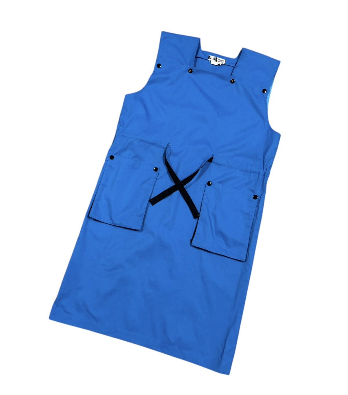Kansai Yamamoto Vtg🔥Kansai Uniform Apron Dress Patch Pocket Jacket Size M / US 6-8 / IT 42-44 - 6 Thumbnail