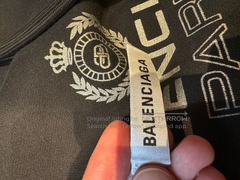 Balenciaga Balenciaga Silver Glitter Logo Hoodie Size US S / EU 44-46 / 1 - 4 Thumbnail