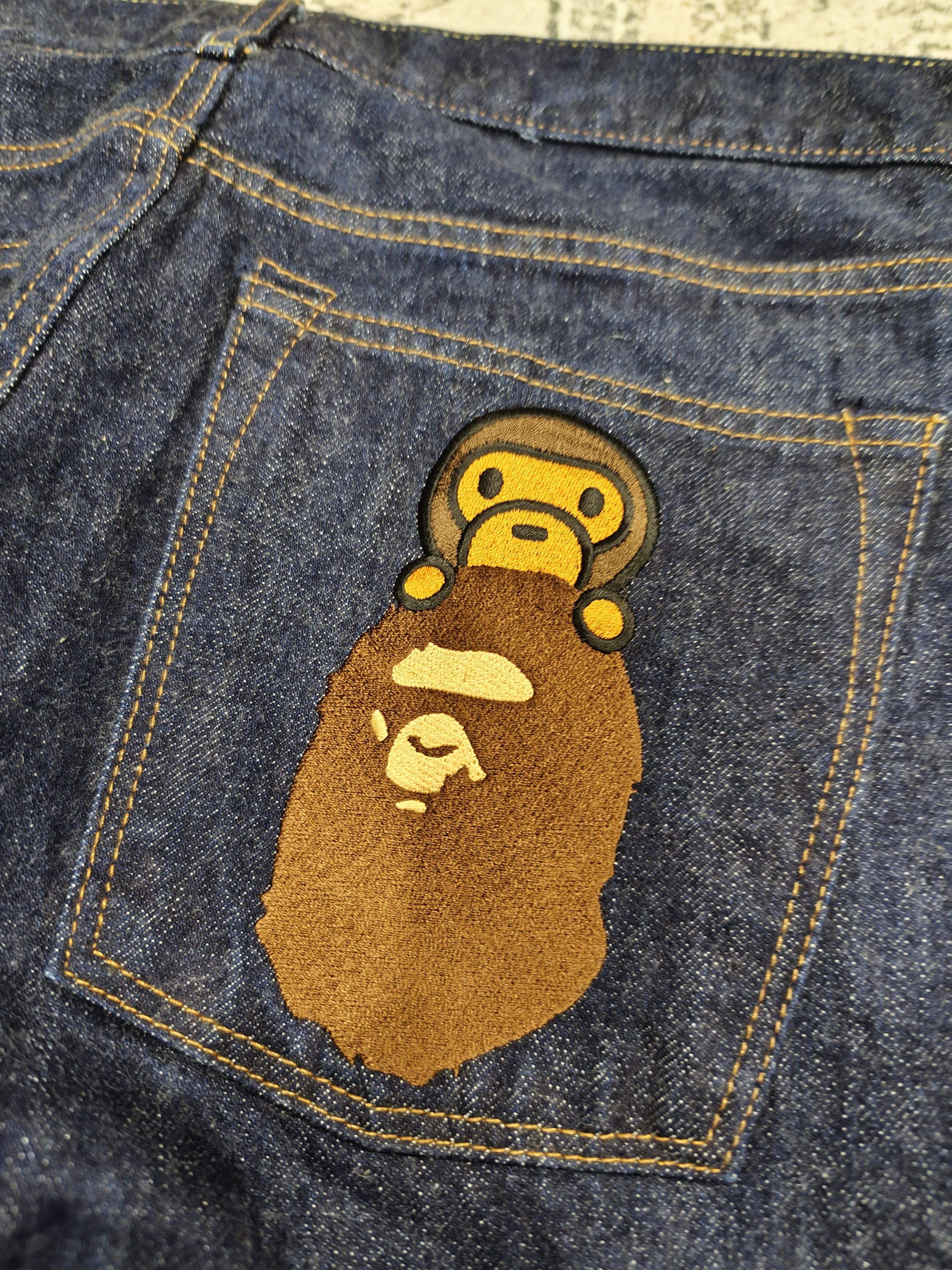 Bape Bathing ape selvedge jeans Size US 32 / EU 48 - 3 Thumbnail