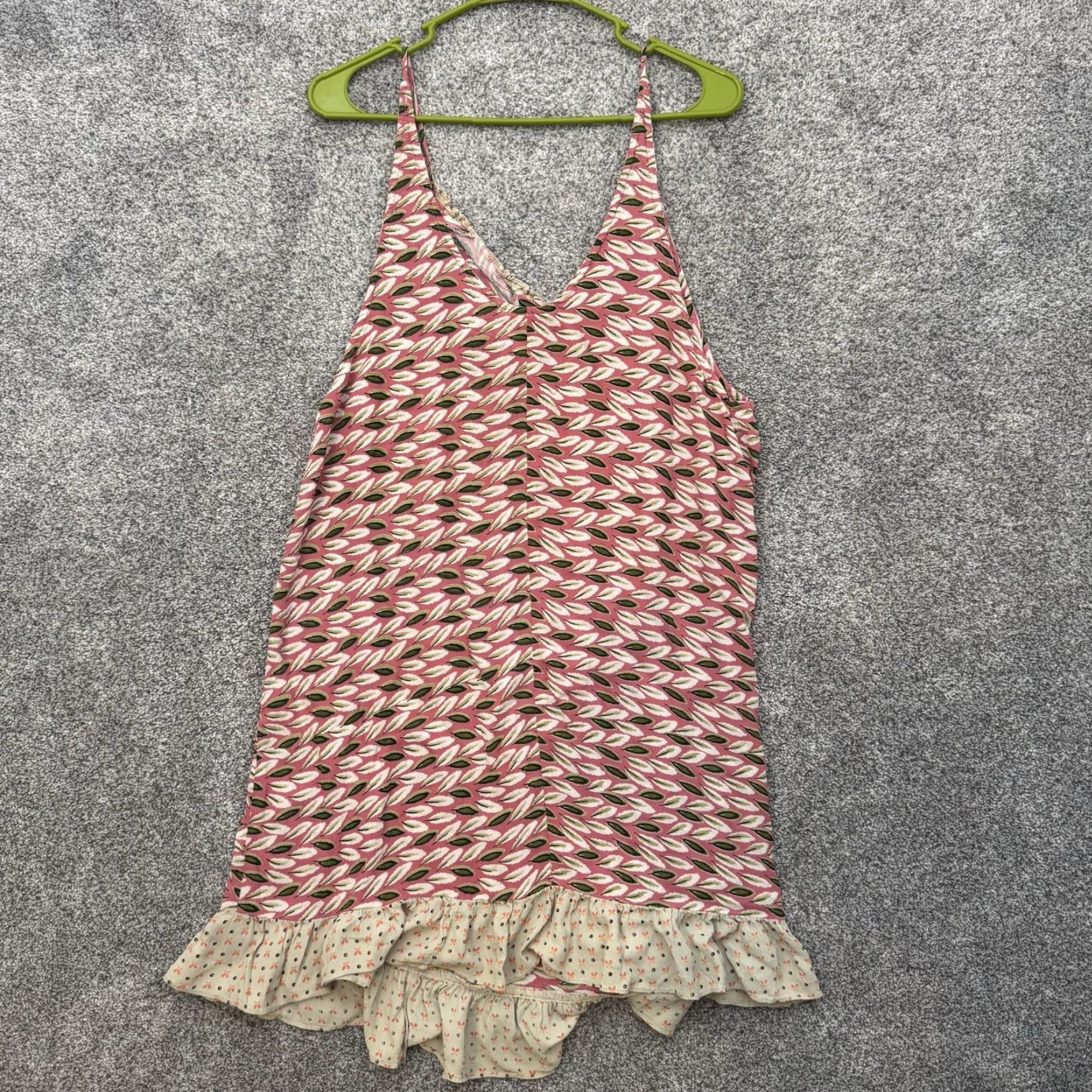 Vintage VINTAGE Zoe Slip Dress S Women's Sleeveless Pink Knee Length Ruffle 90s Y2K Fairycore Cottagecore Boho Indie Coquette Summer Spring Dress Size S / US 4 / IT 40 - 6 Thumbnail