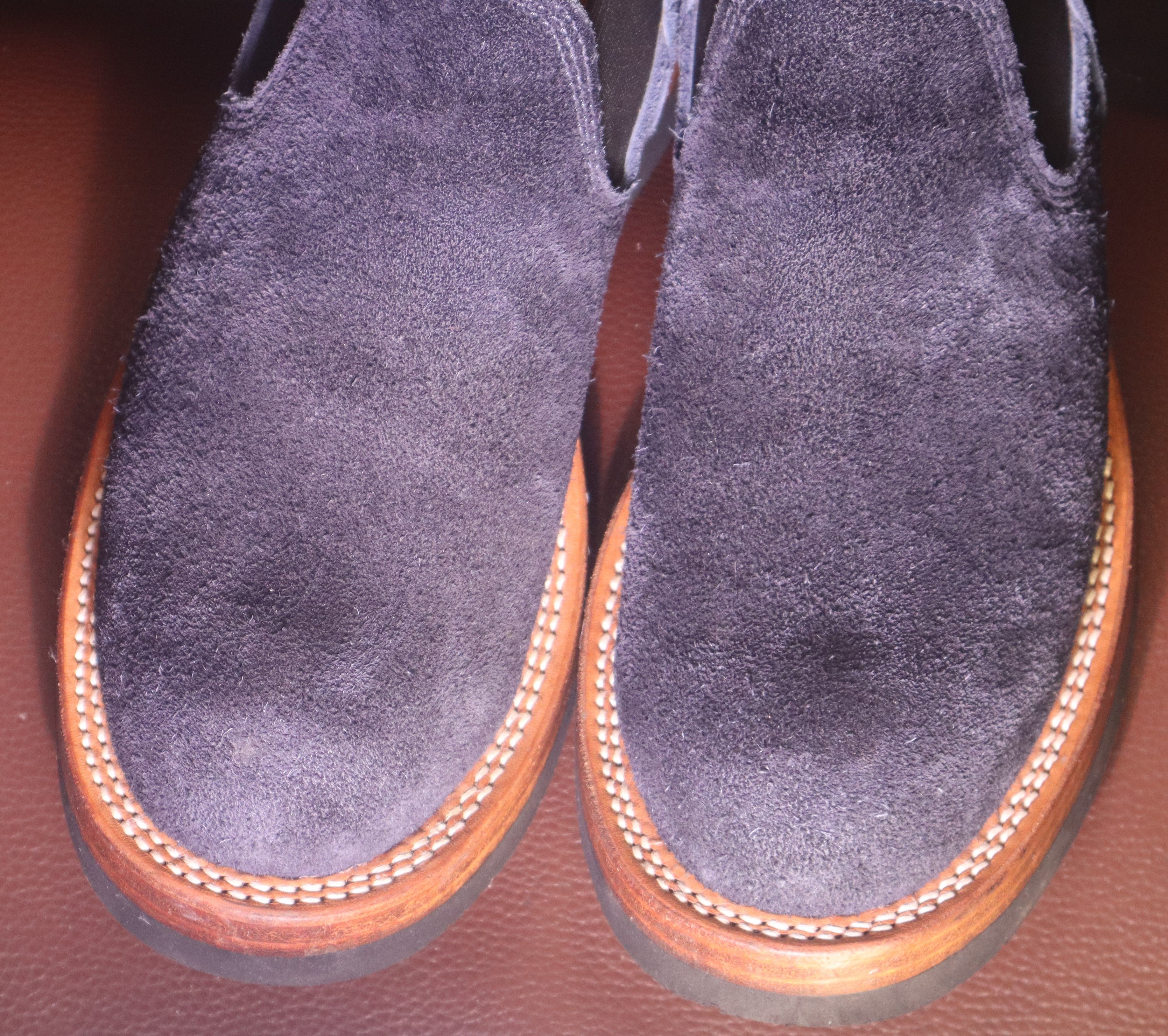 zerrows navy glove suede slip ons 9 EE wide Size US 9 / EU 42 - 11 Thumbnail