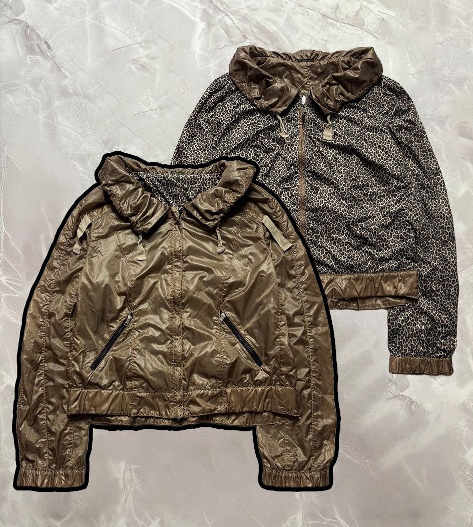 Other Marc Cain Reversible Nylon Jacket Brown / Leopard Print Size M / US 6-8 / IT 42-44 - 1 Thumbnail