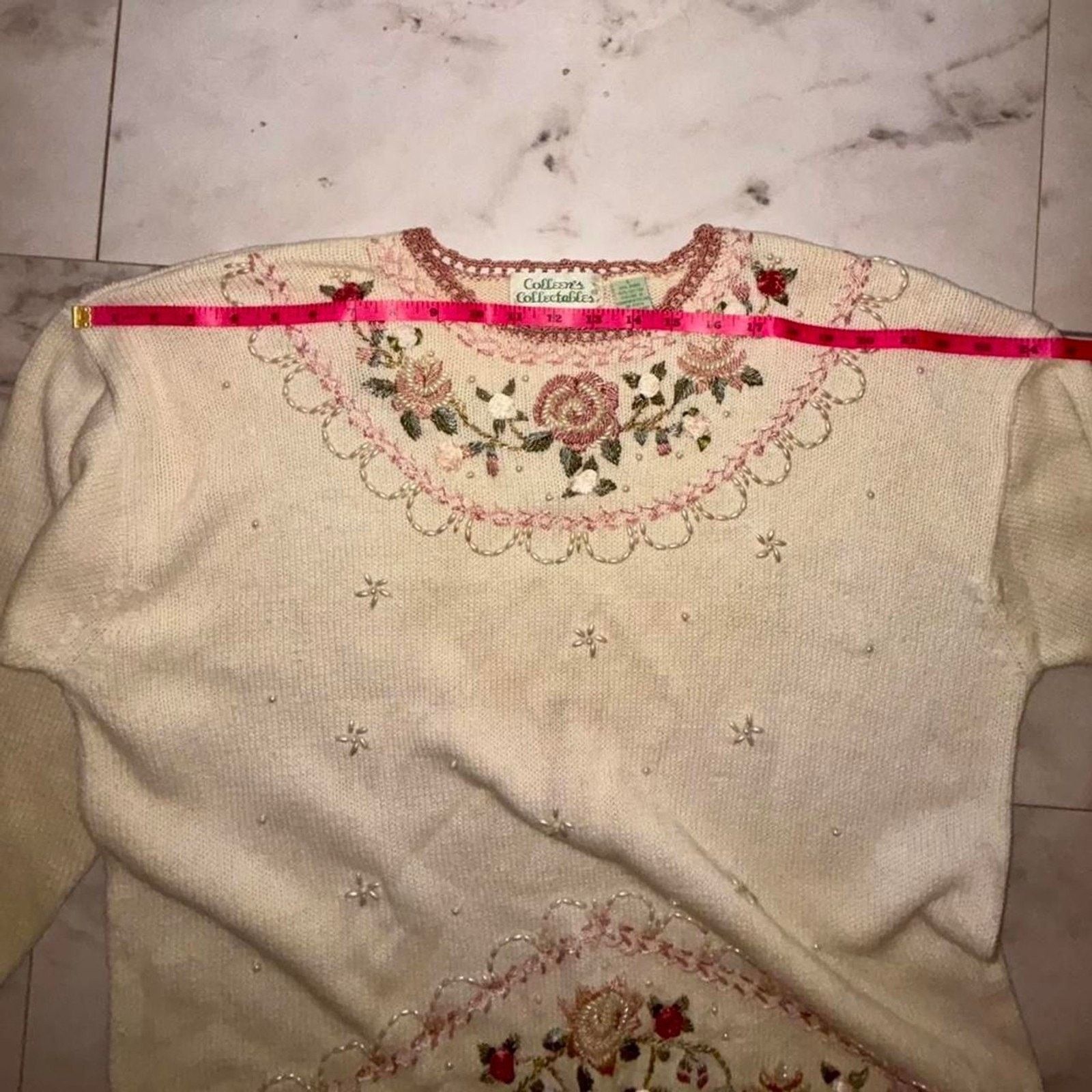 & Other Stories Unbranded Women's Cream and White Sweater Size L / US 10 / IT 46 - 10 Thumbnail