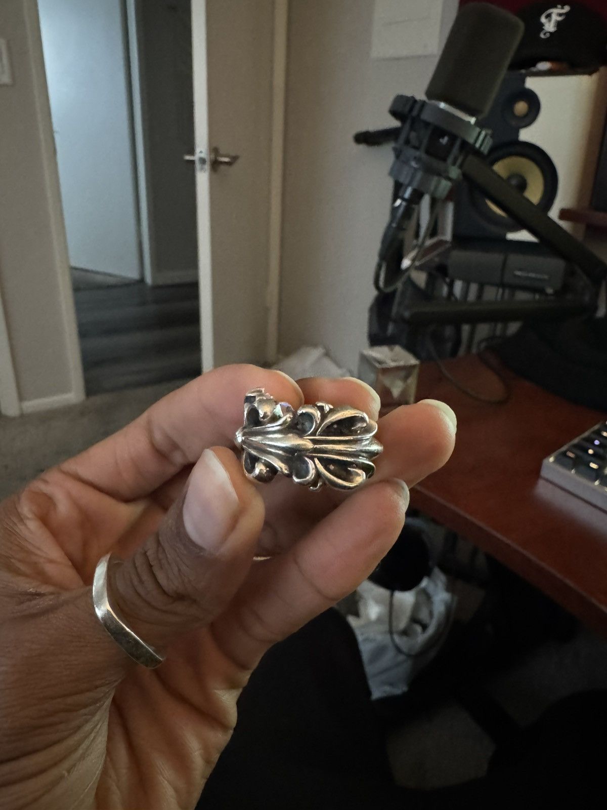 Chrome Hearts Double Floral Ring