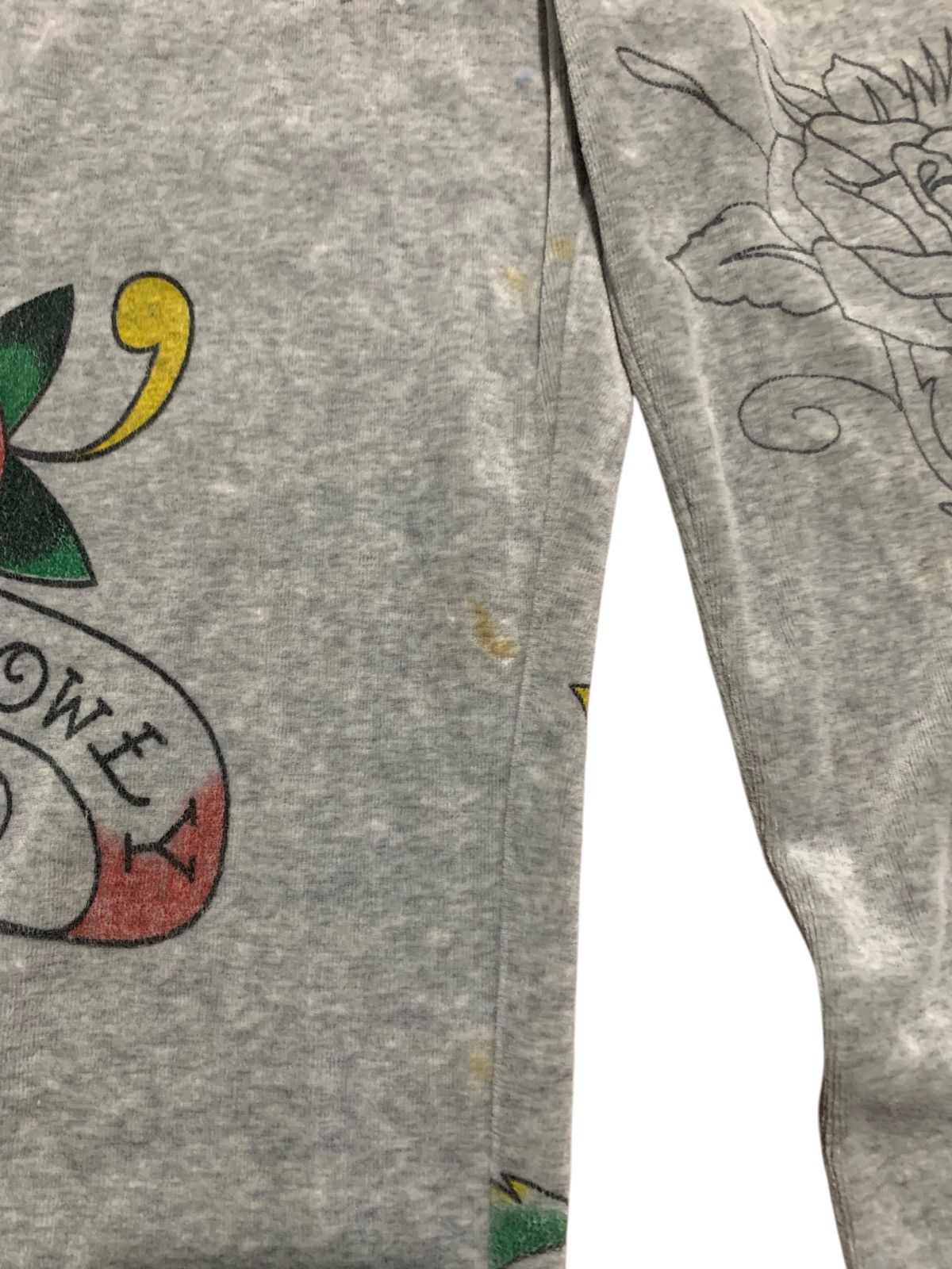 Ed Hardy Vintage Ed Hardy LOVE KILLS SLOWLY flared sweat pants Size US 28 / EU 44 - 10 Thumbnail