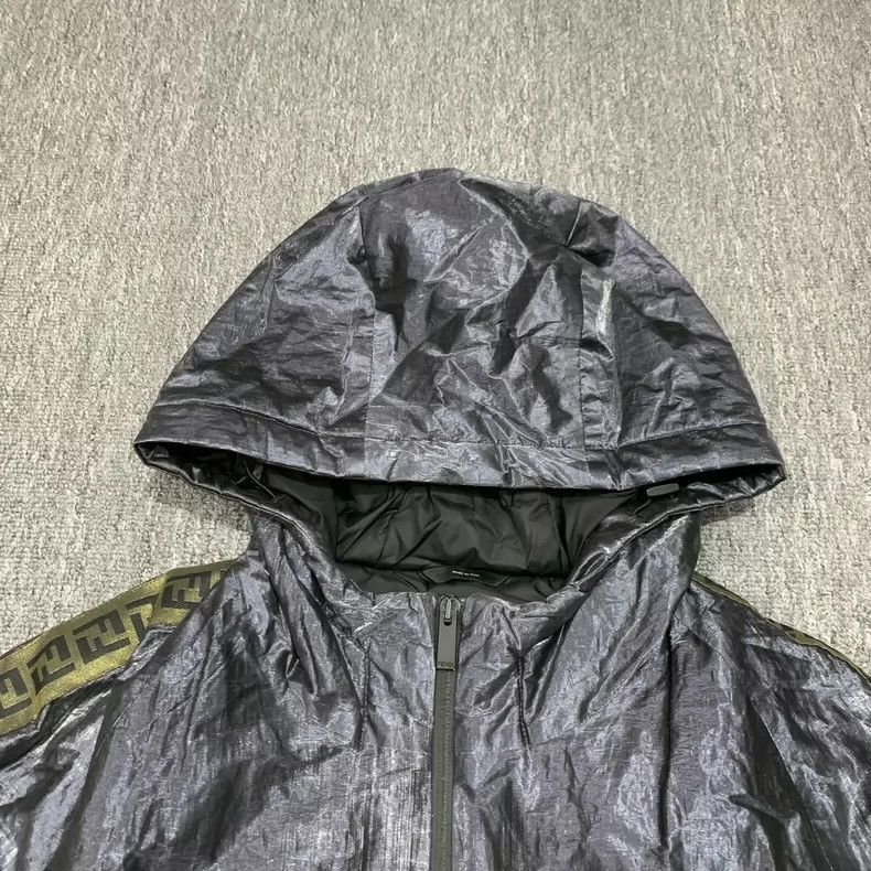 Fendi Fendi Metallic Nylon Hooded Jacket Size US L / EU 52-54 / 3 - 3 Thumbnail