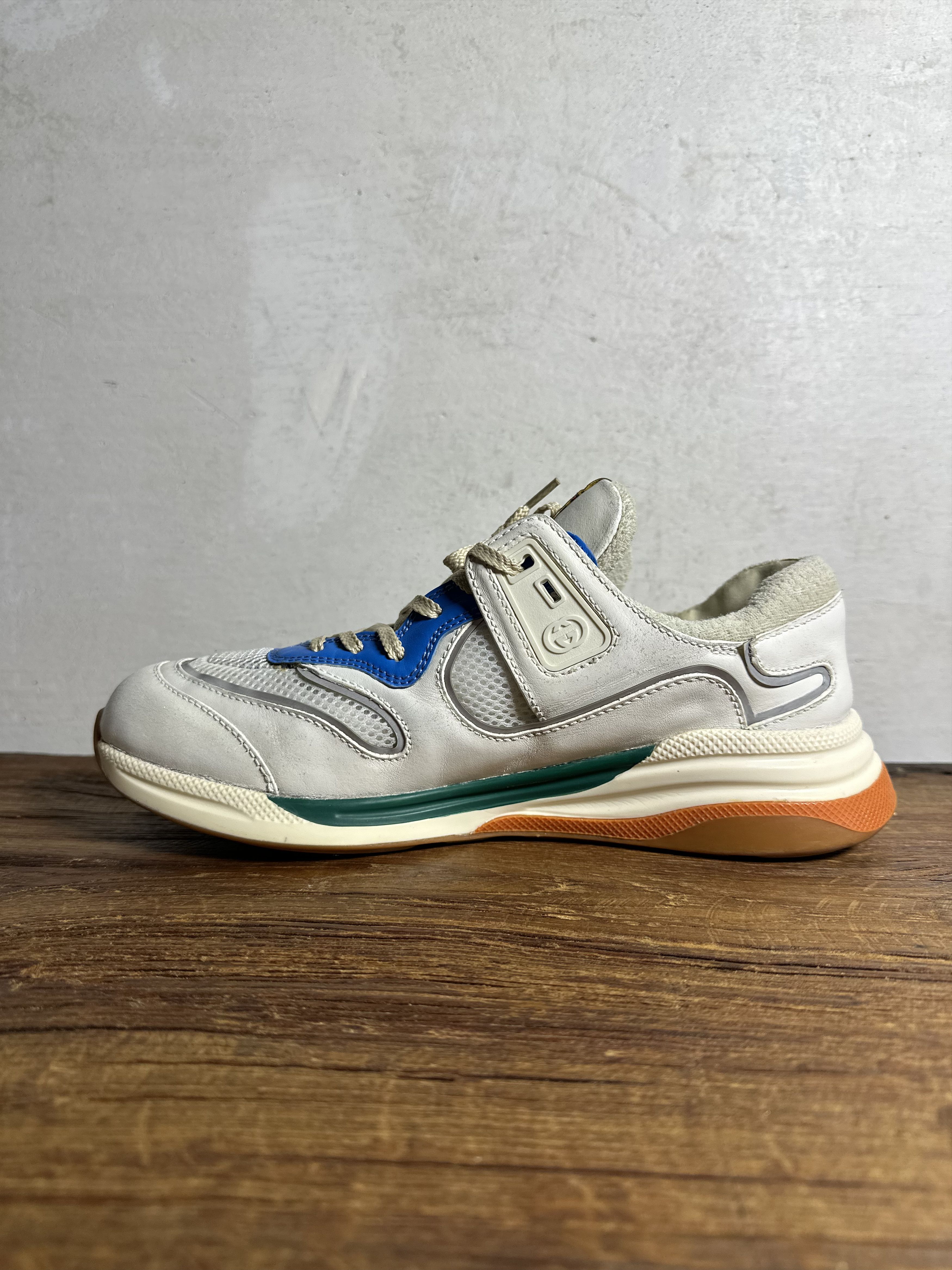 Gucci Gucci Ultrapace Distressed White Sneakers Size US 10 / EU 43 - 4 Thumbnail