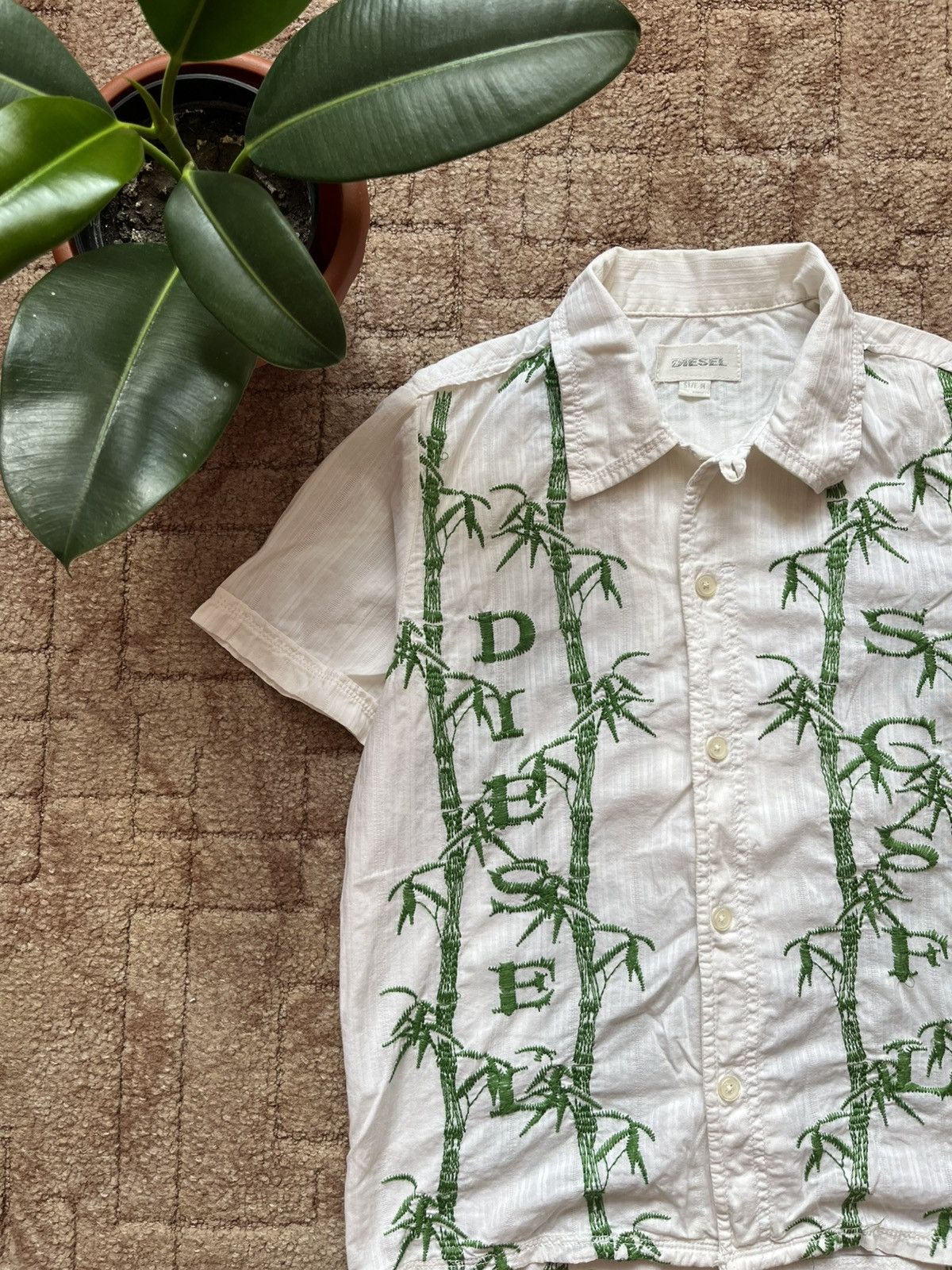 Diesel Vintage Diesel Authentic Havaii Tropical White Buttons Shirt Size M / US 6-8 / IT 42-44 - 2 Thumbnail