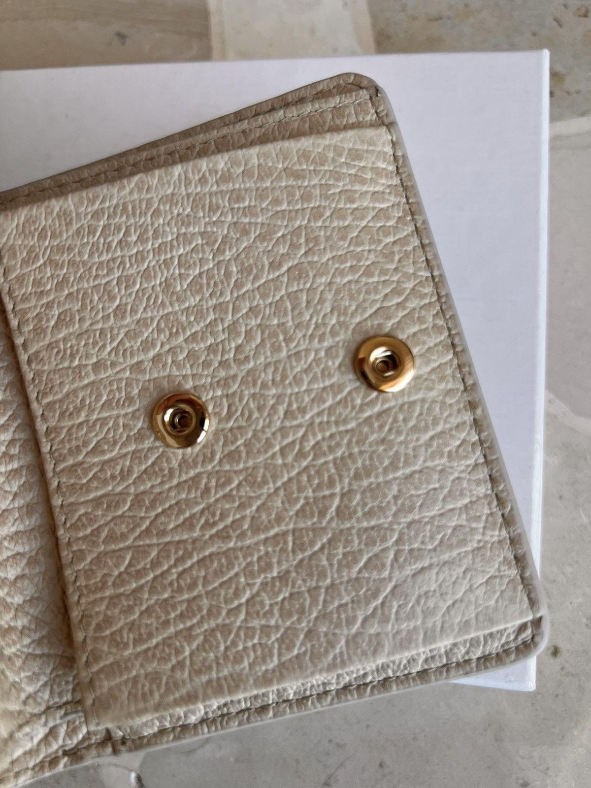 Maison Margiela Maison Margiela Leather Wallet Beige grain 11 cards holder Size ONE SIZE - 18 Thumbnail