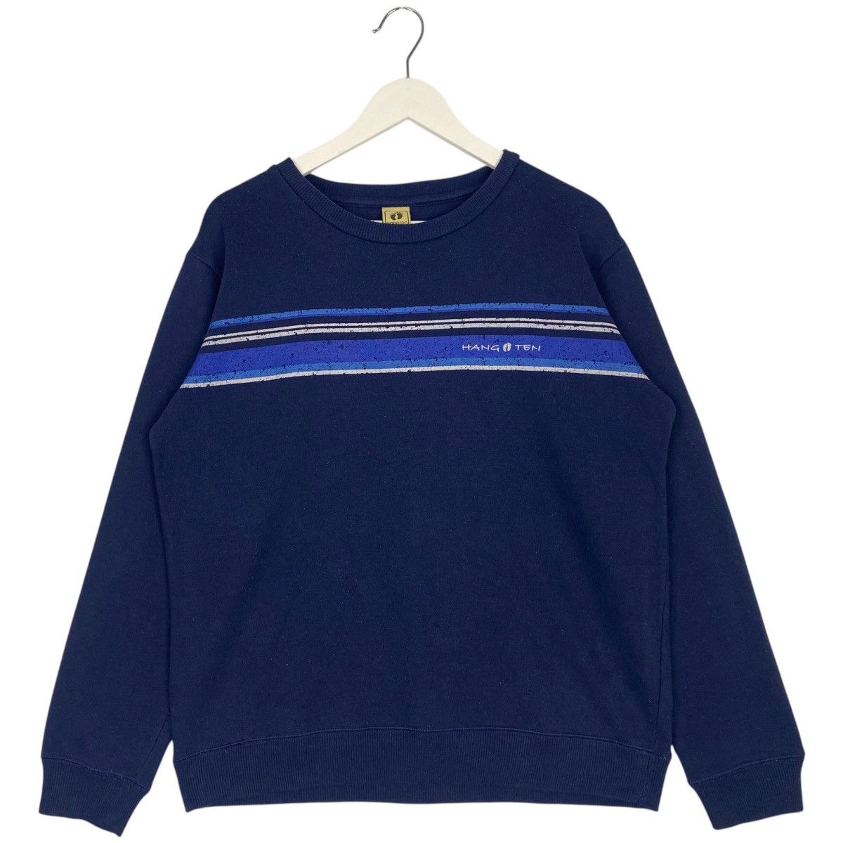 Vintage Vintage Hang Ten Surf Sweatshirt Crewneck Blue Size M Size US M / EU 48-50 / 2 - 1 Thumbnail