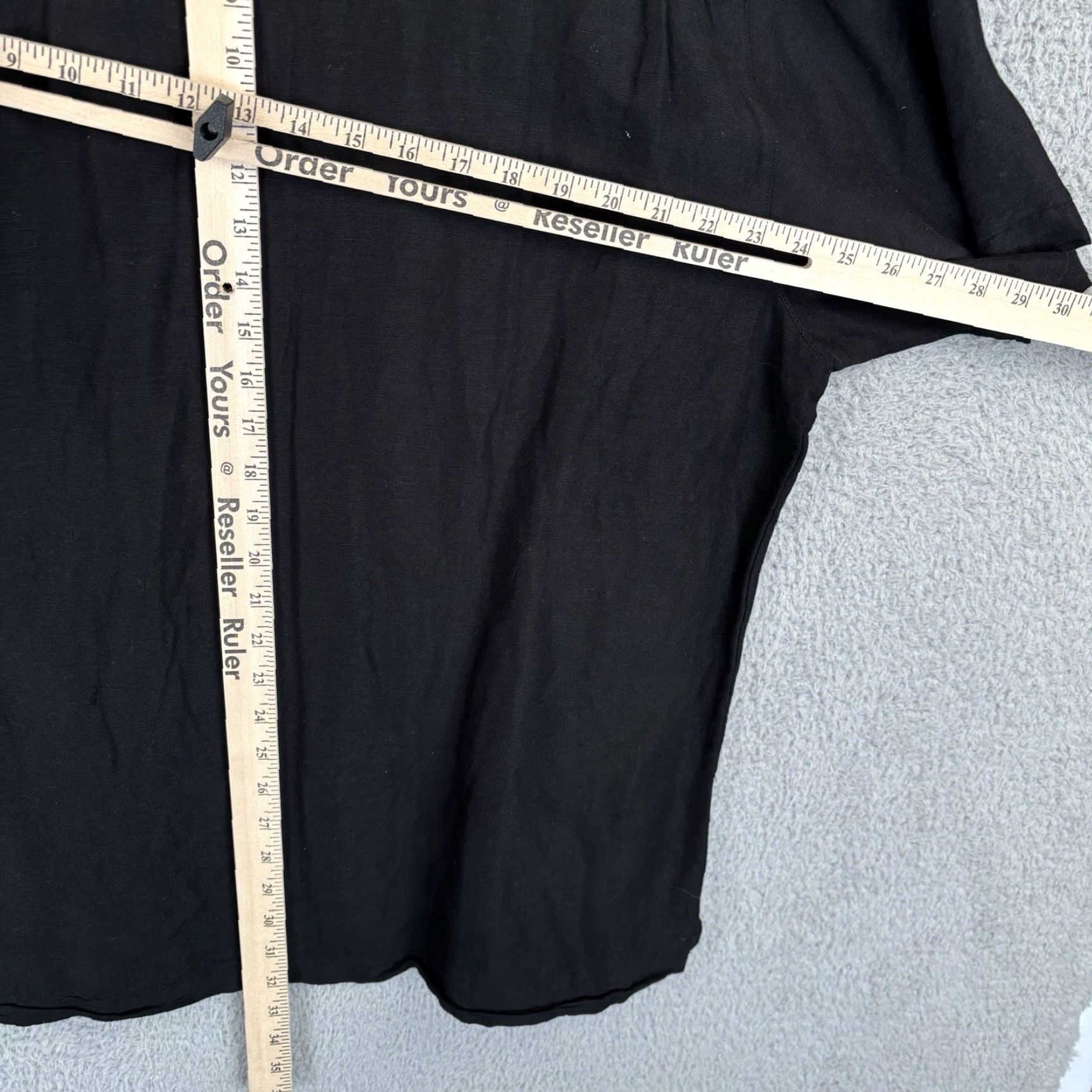 Vintage Paradise Collection Camp Shirt Mens XL Black Beige Rayon Linen Button-Up Short Sleeve Collared Beach Life Hawaiian Casual Size US XL / EU 56 / 4 - 5 Thumbnail