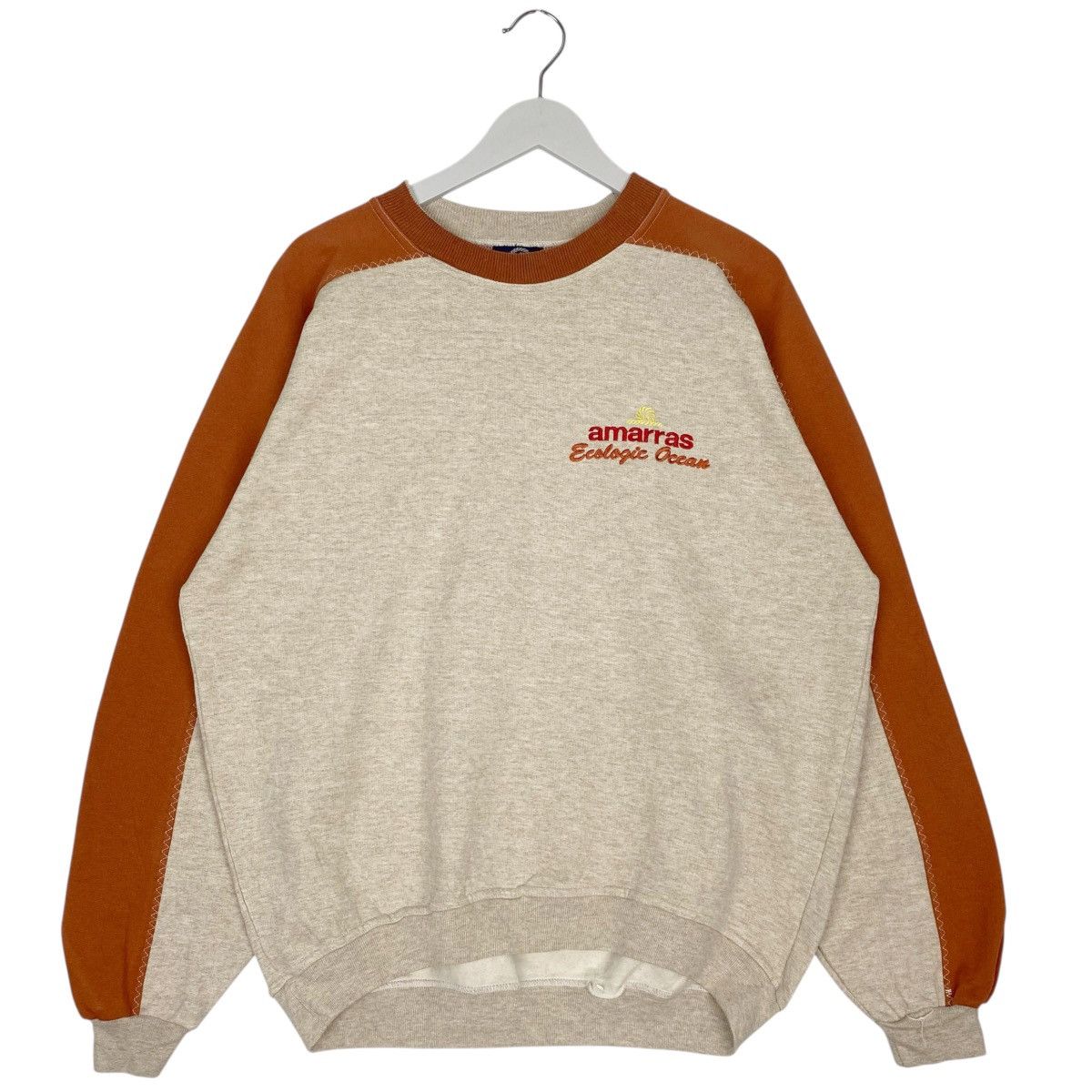Other Vintage Amarras Crewneck Sweatshirt Orange/Beige Size L Size US L / EU 52-54 / 3 - 1 Thumbnail