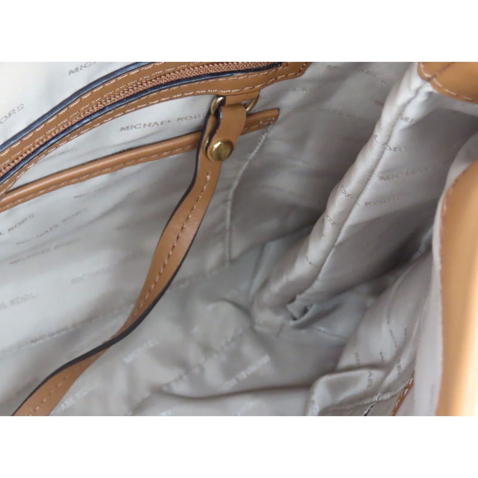 Michael Kors Michael Kors Lex Large Pebbled White Signature Hobo Purse Women Bag Charm Leather Gold Logo Vintage No Size ONE SIZE - 7 Thumbnail