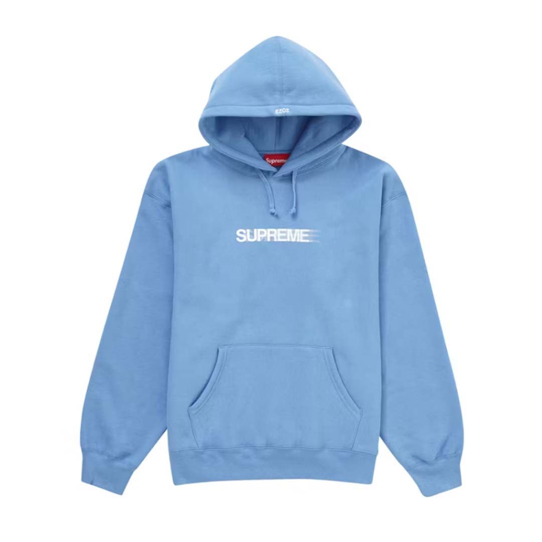 Supreme Motion Logo Hoodie Light Blue Size US XL / EU 56 / 4 - 1 Thumbnail