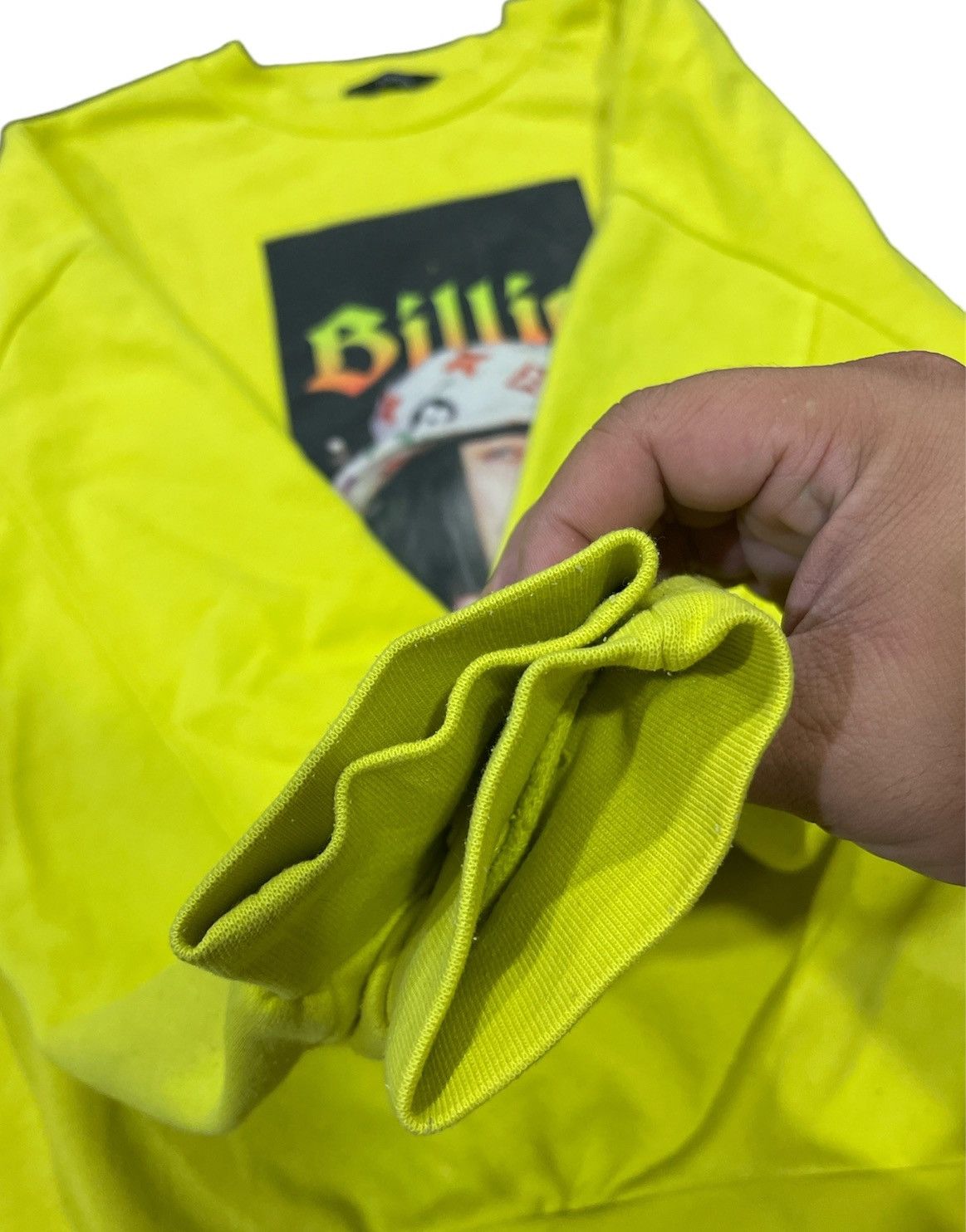 Other BILLIE EILISH TONGUE-OUT PRINTED CUSTOM SWEATSHIRT NEON Size L / US 10 / IT 46 - 4 Thumbnail