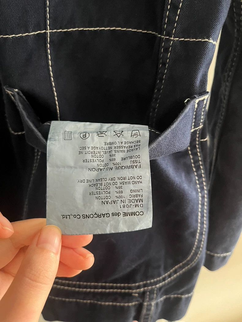 Comme des Garcons Comme Des Garcons Denim indigo long sleeved jacket 2503-Nex Size US S / EU 44-46 / 1 - 6 Thumbnail
