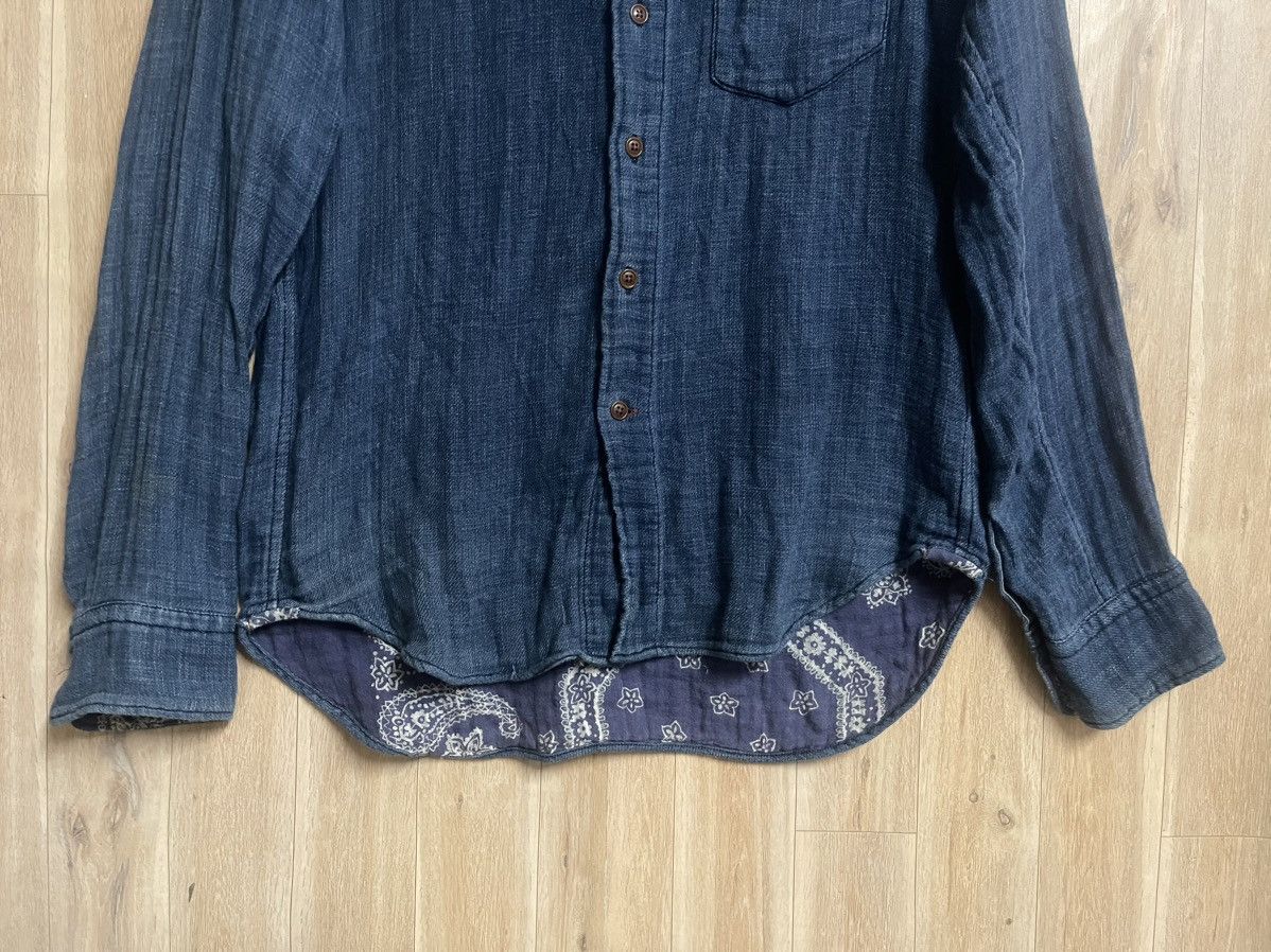 45rpm Vintage 45RPM Indigo Bandana Long Sleeve Shirt Kapital Okura Size US M / EU 48-50 / 2 - 4 Thumbnail