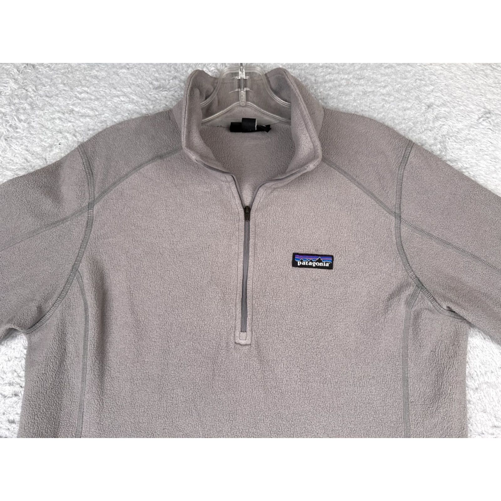 Patagonia Patagonia Jacket Womens Large Gray 1/4 Zip Fleece Polyester Long Sleeve $ Size L / US 10 / IT 46 - 4 Thumbnail