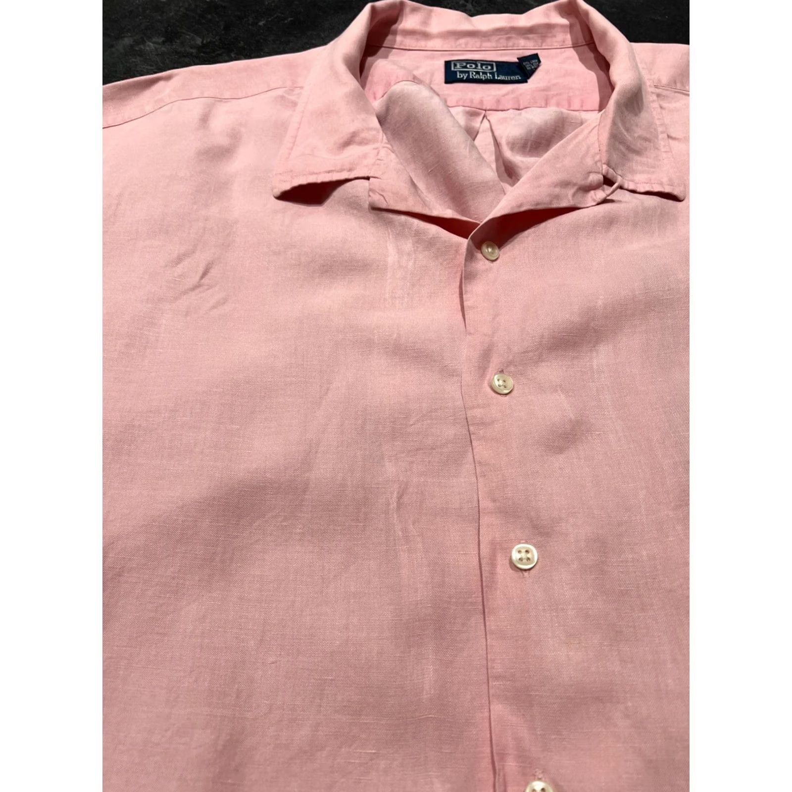 Ralph Lauren Polo Ralph Lauren Shirt Button-Down 4XT Pink Classic Fit Pony Mens Short Sleeve Button-Up Size US XXL / EU 58 / 5 - 4 Thumbnail