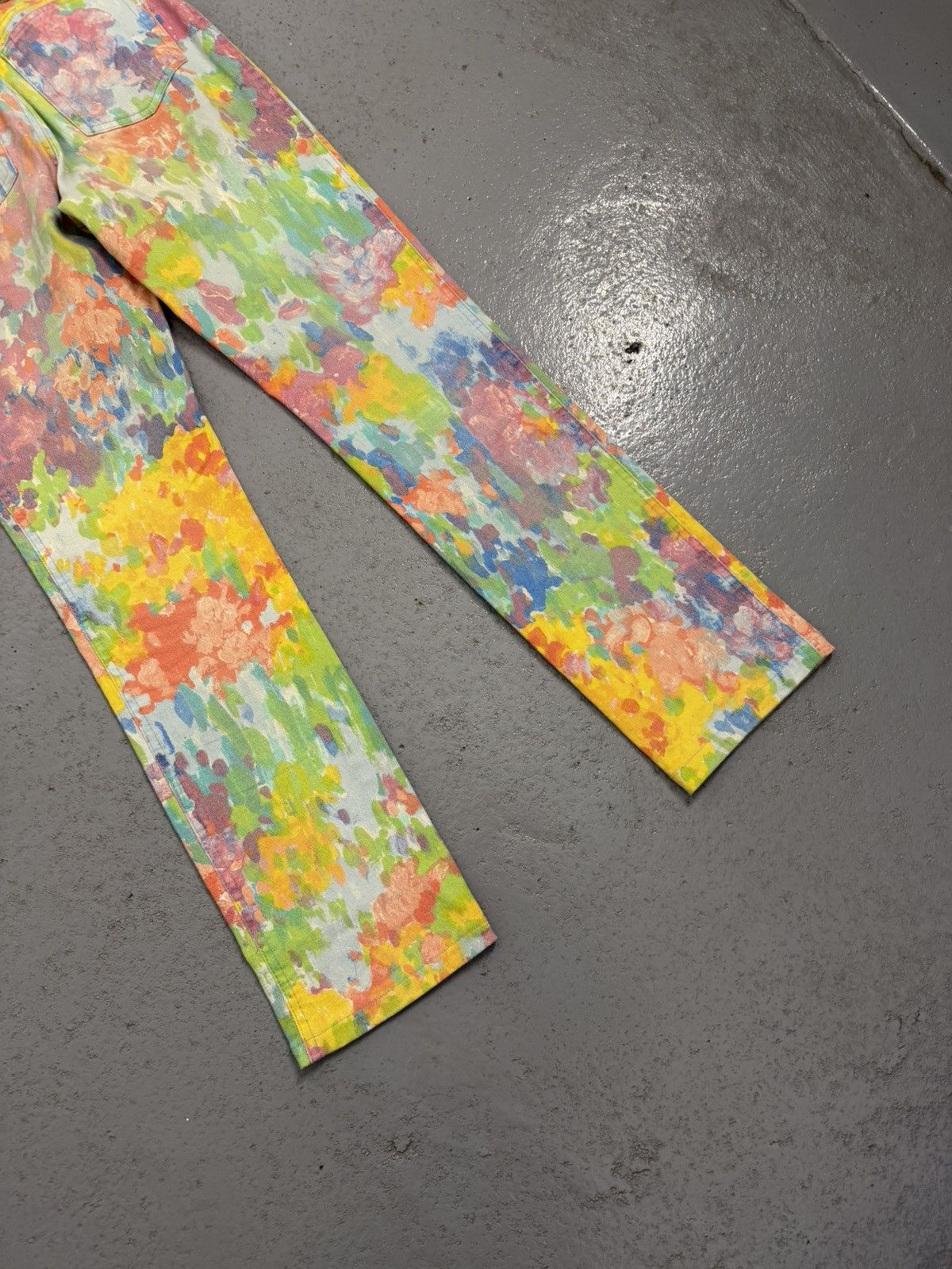 Just Cavalli Vintage Cavalli Jeans Rainbow Overprinted Jeans Size 27" / US 4 / IT 40 - 13 Thumbnail
