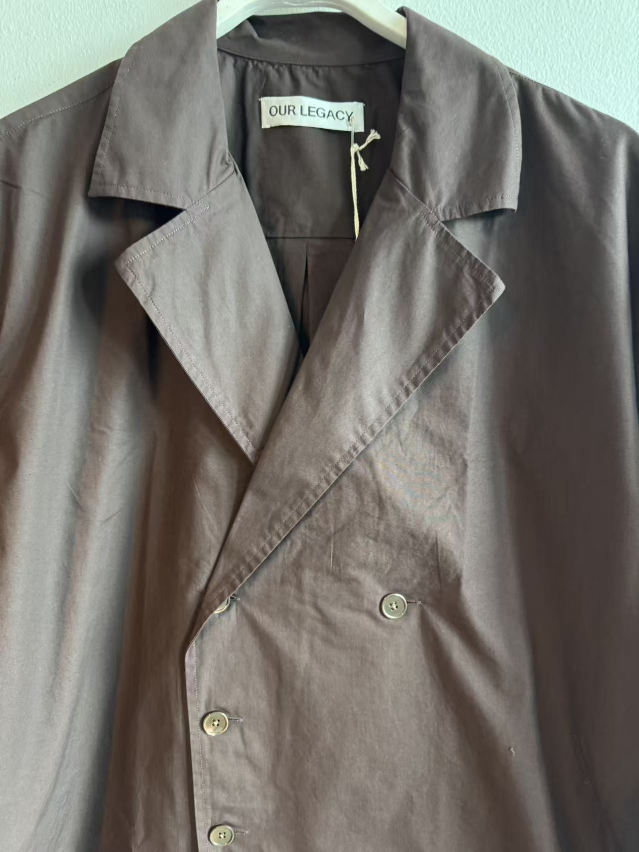 Our Legacy Our Legacy Duo Shirt Brown Size US L / EU 52-54 / 3 - 6 Thumbnail