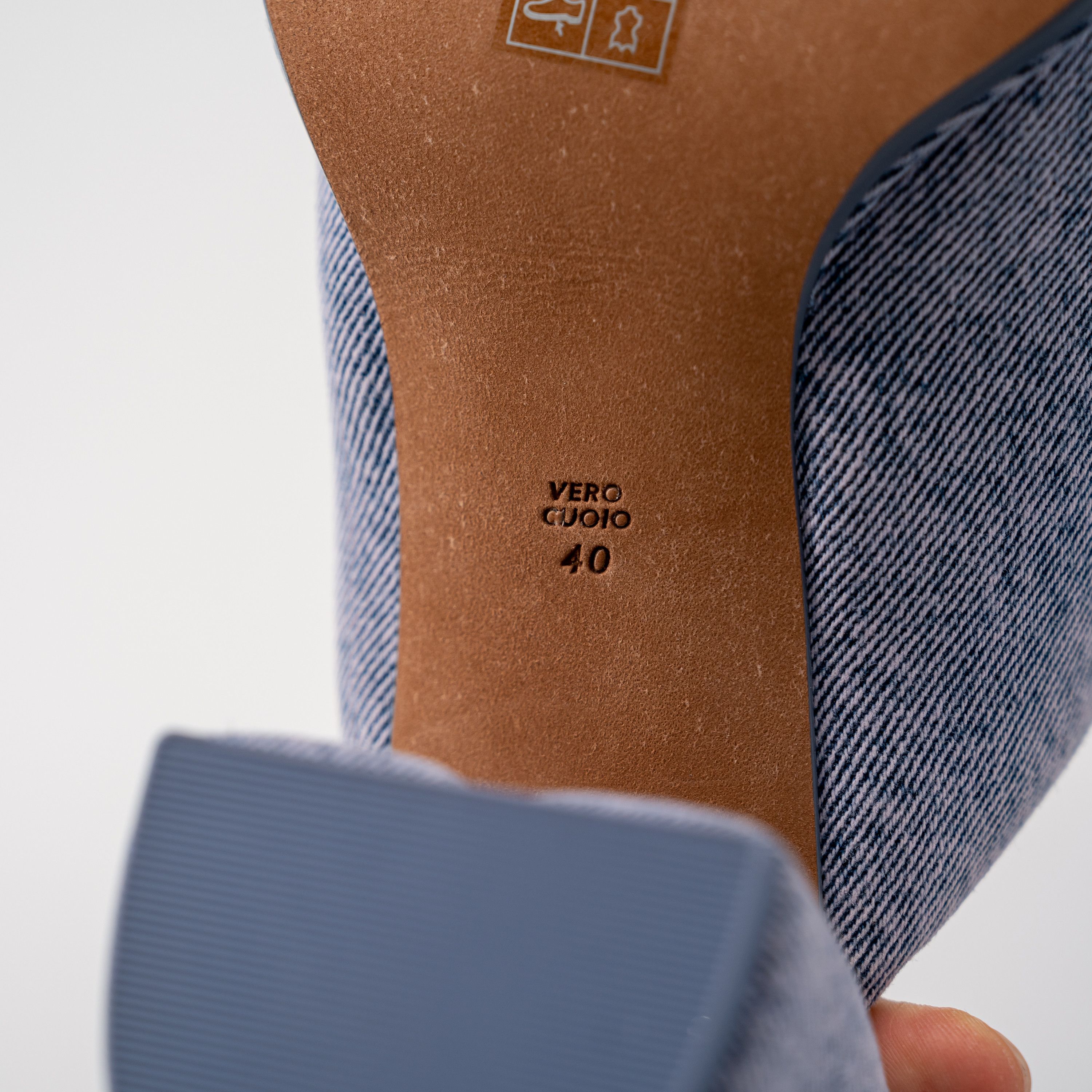 3.1 Phillip Lim 40 3.1 PHILLIP LIM Blue Denim Naomi Slip On Heeled Mules Size US 10 / IT 40 - 9 Thumbnail