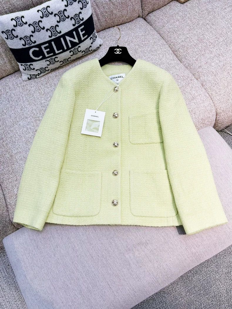 Chanel Chanel 20K popular avocado green braided long-sleeved jack Size XS / US 0-2 / IT 36-38 - 4 Thumbnail