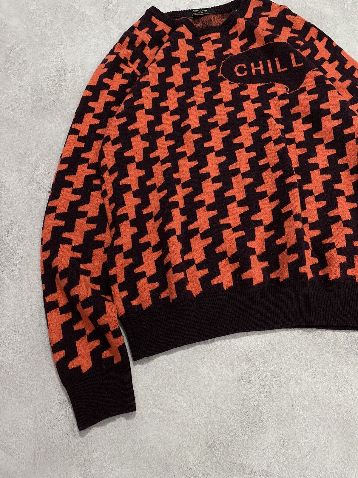 Scotch & Soda 🧶 Vintage Knit Sweater Scotch Soda Amsterdam Couture CHILL Size US XL / EU 56 / 4 - 3 Thumbnail