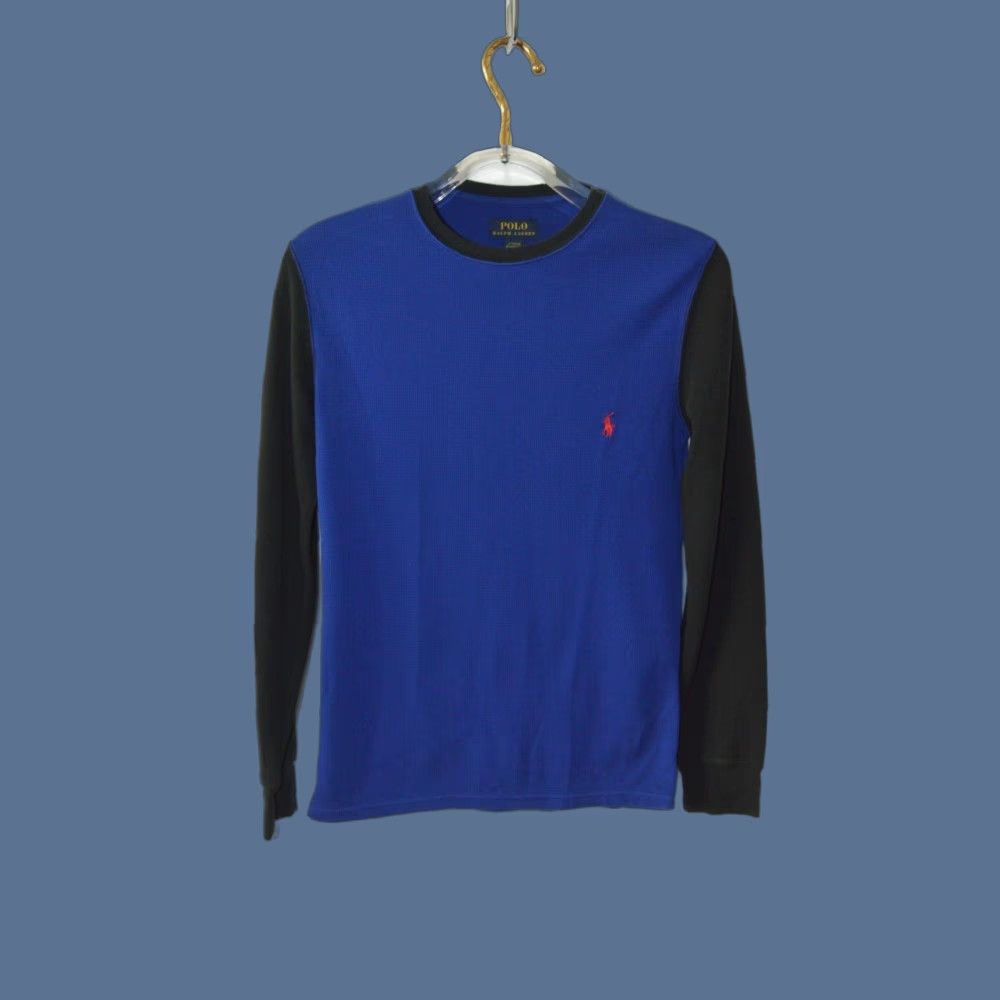 Polo Ralph Lauren Polo Ralph Lauren Mens Waffle Knit Long Sleeve Thermal Sleepwear Navy S Size US S / EU 44-46 / 1 - 1 Thumbnail