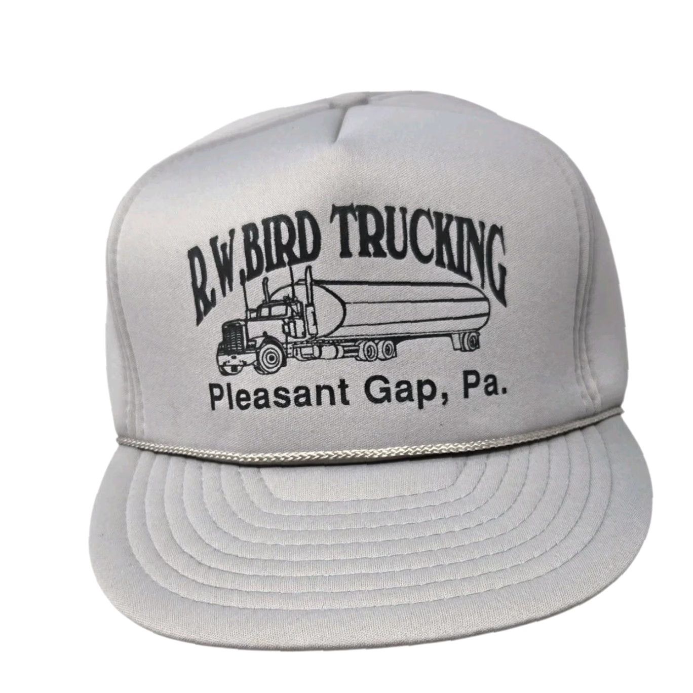 Gap VINTAGE Unbranded Trucker Hat Foam Adjustable Gray 80s 90s Cars Trucks USA Advertising Size ONE SIZE - 2 Thumbnail