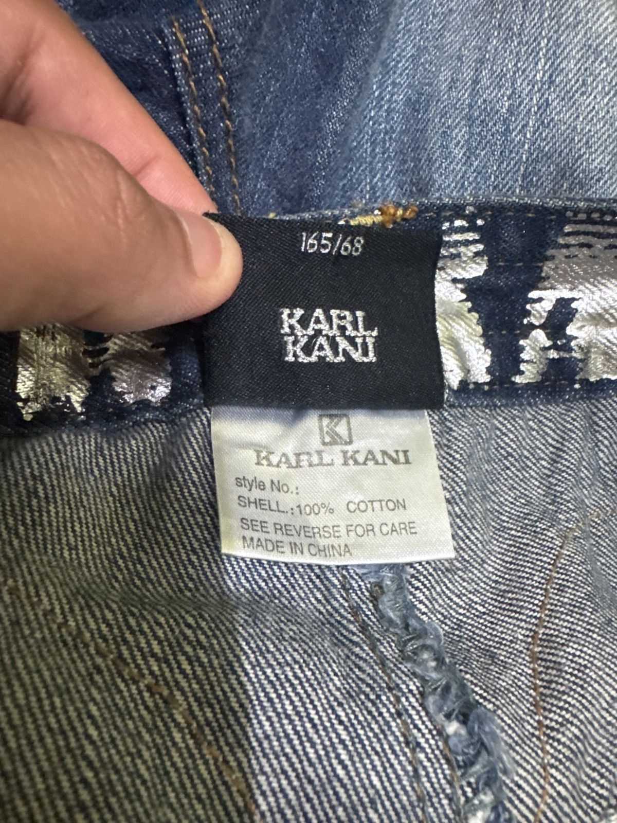 Karl Kani Flared KARL KANI Studded with Lace Detailing Size US 29 - 16 Thumbnail