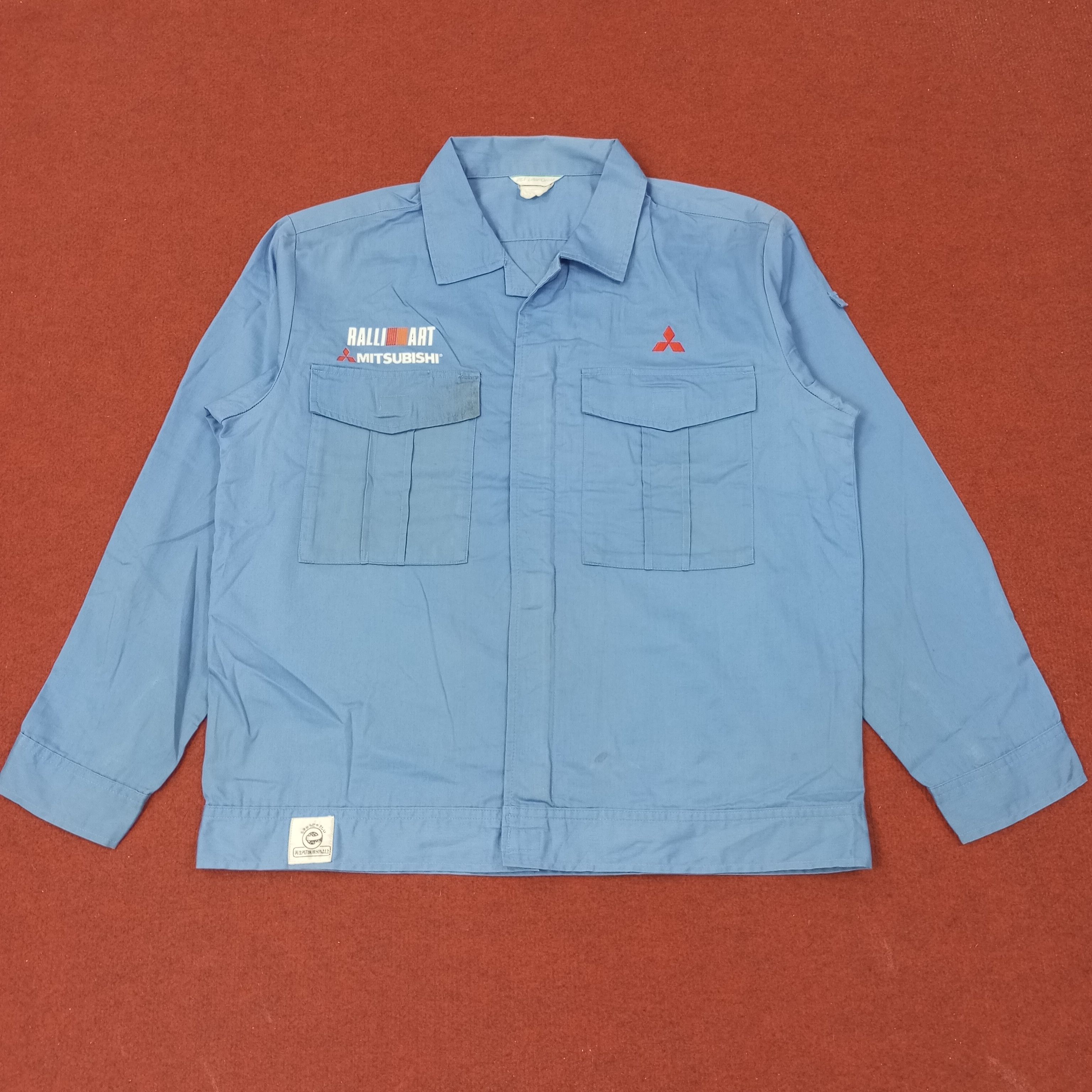Vintage Mitsubishi Ralli Art Motorsports Custom Art Jacket c246n1 Size US L / EU 52-54 / 3 - 3 Thumbnail