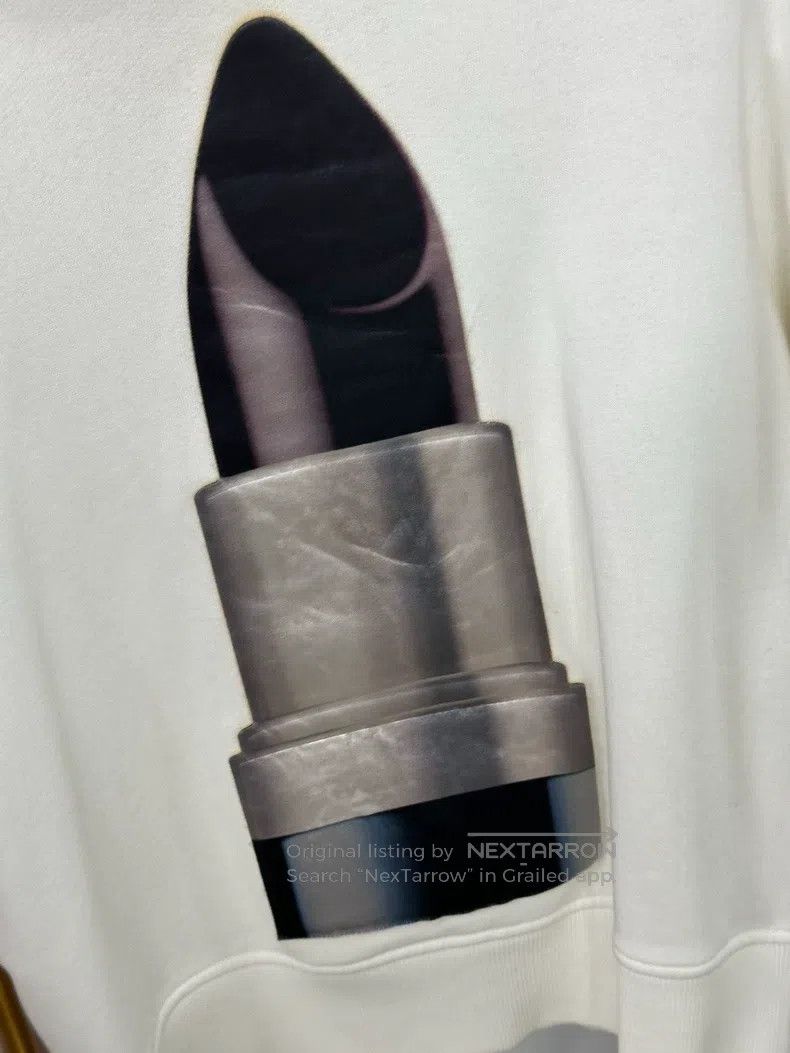 Acne Studios Acne Studios White lipstick hooded sweatshirt long-sleeve Size XS / US 0-2 / IT 36-38 - 3 Thumbnail