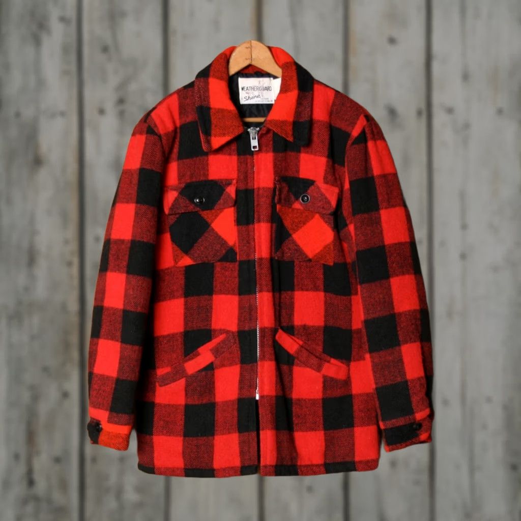 Vintage VINTAGE WEATHERGUARD by Shane Red & Black Plaid Wool Blend Quilted Jacket Sz. S Jacket Men XS? Size US S / EU 44-46 / 1 - 1 Thumbnail