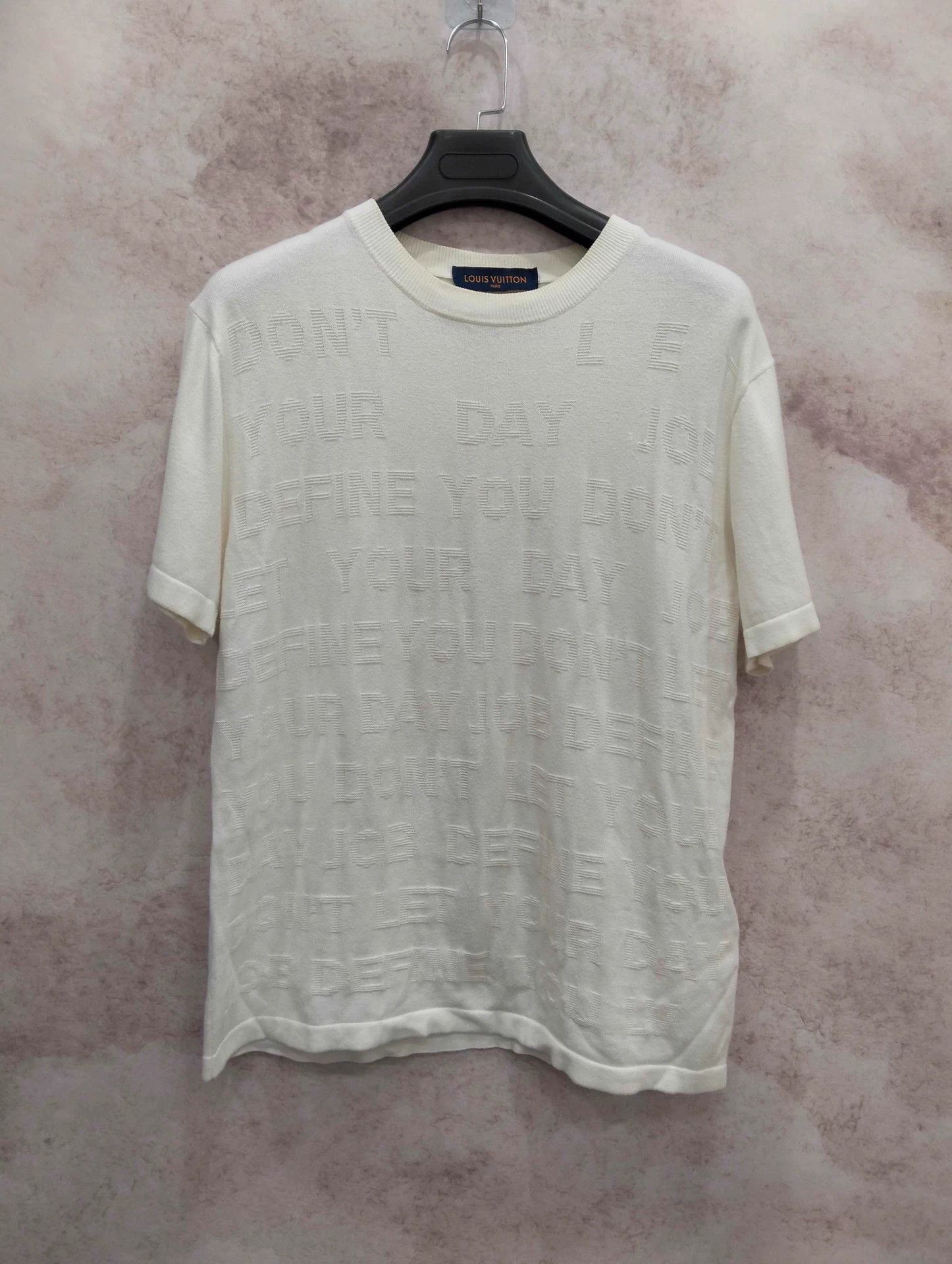 LV 3D letter crewneck short-sleeve tee M