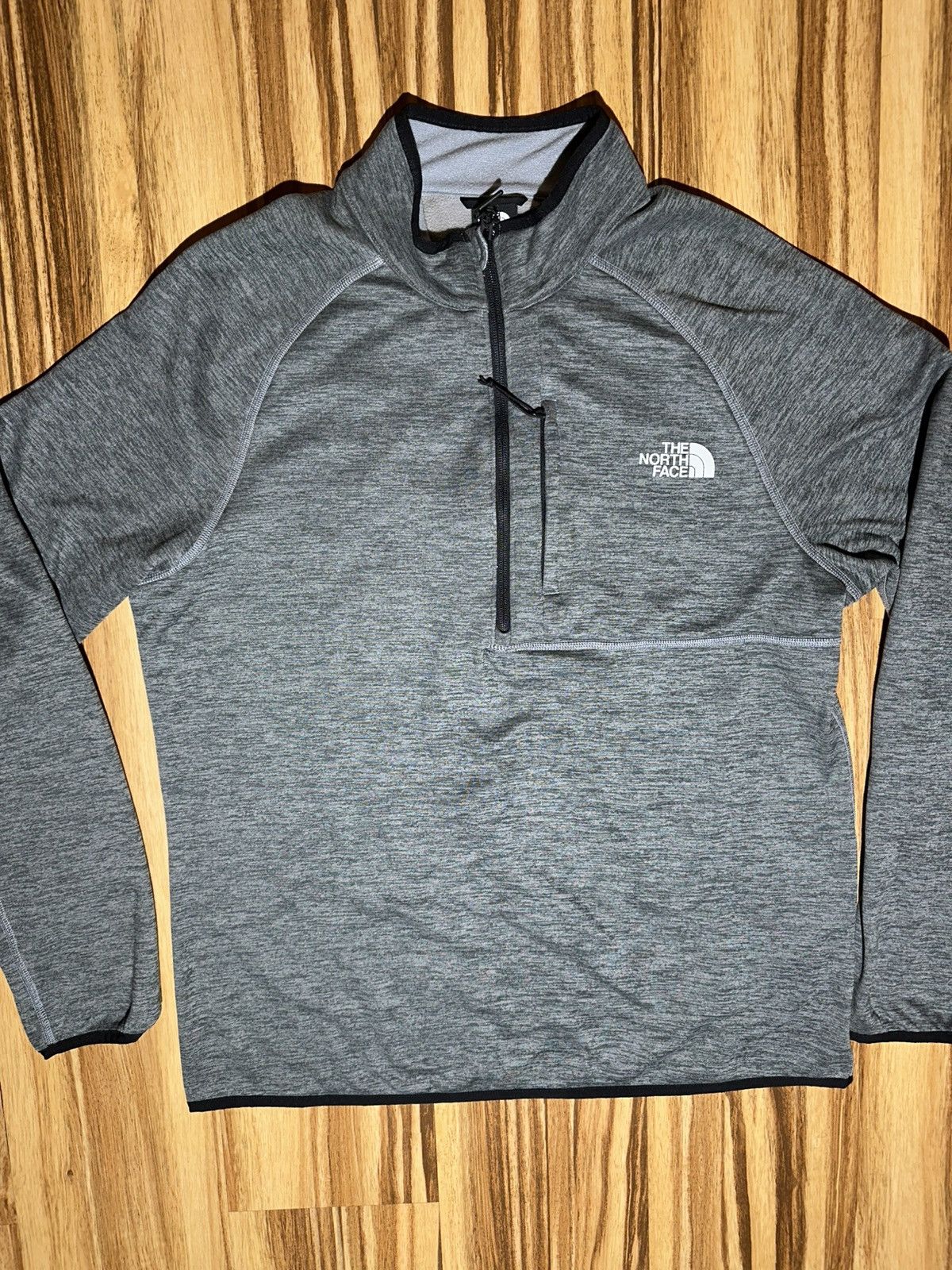 The North Face The North Face Gray Quarter-Zip Pullover Size US L / EU 52-54 / 3 - 3 Thumbnail